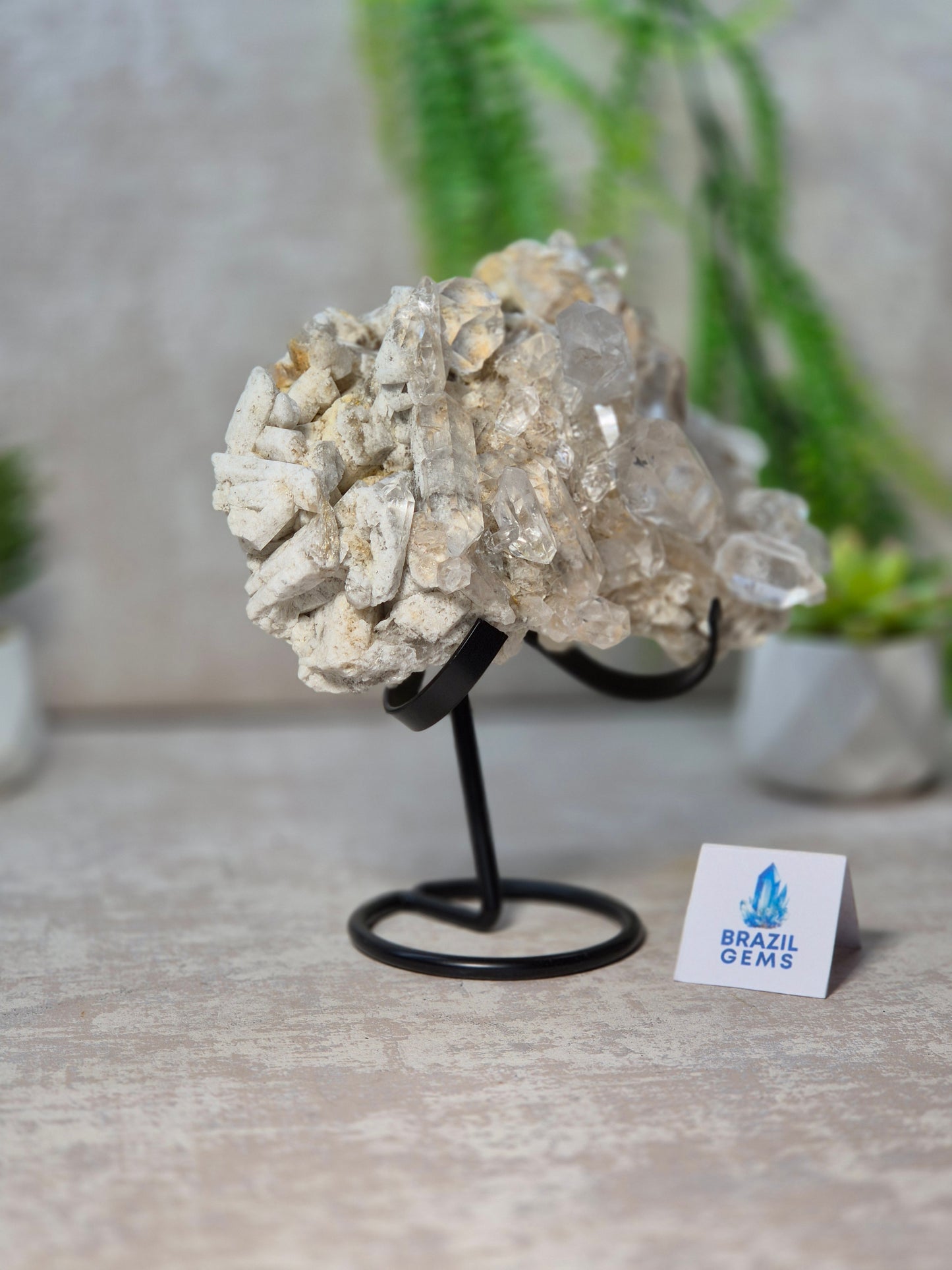 Lodolite Quartz Cluster