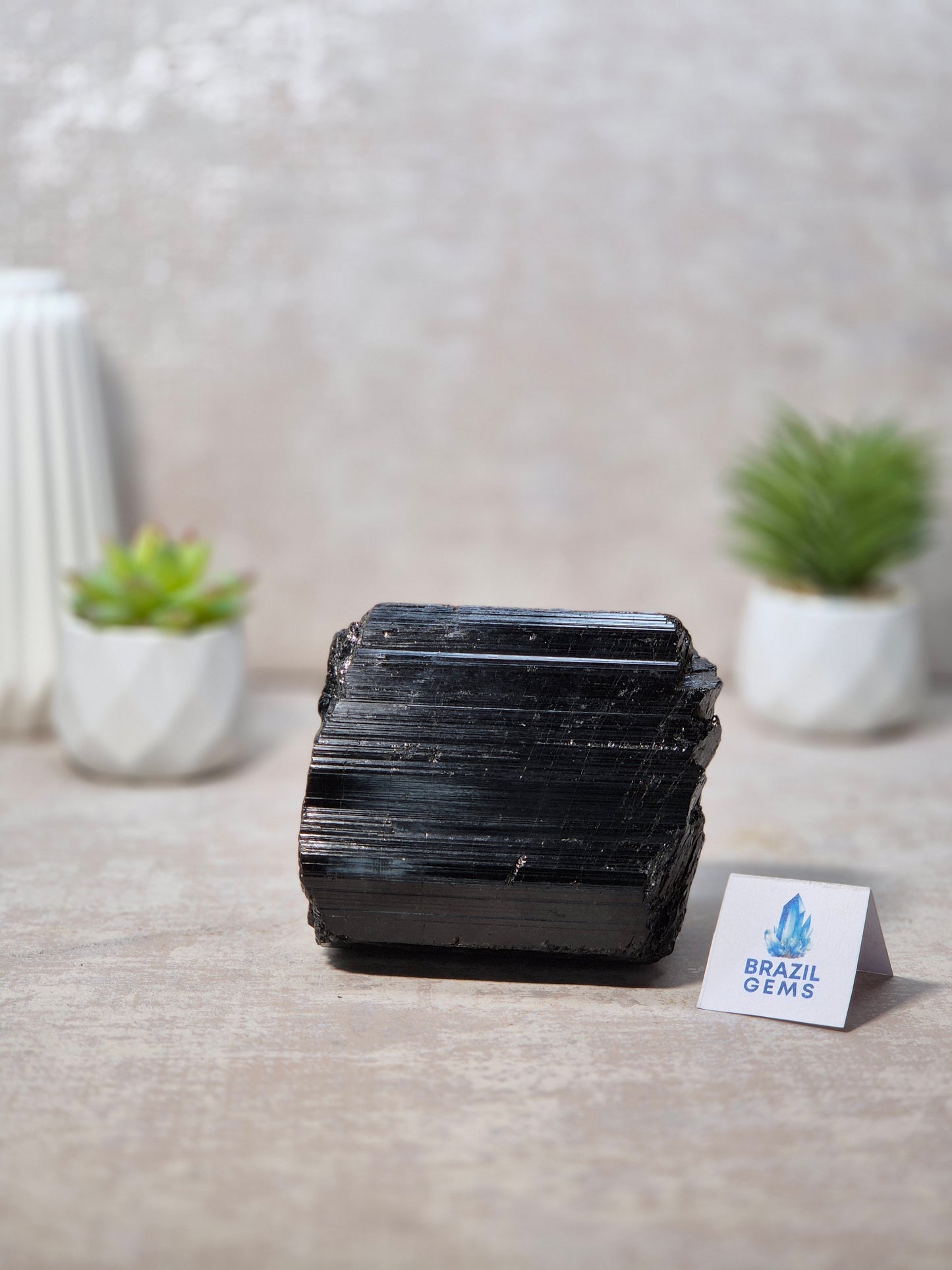 Raw Black Tourmaline Chunk