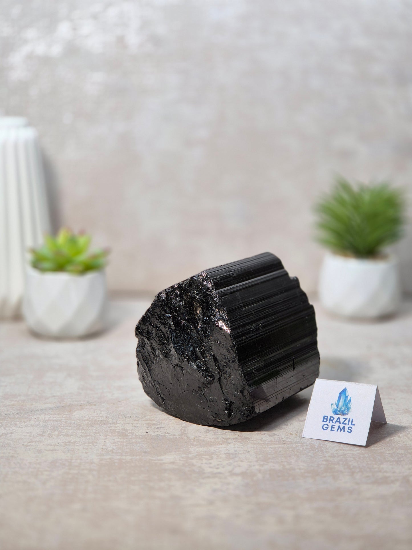 Raw Black Tourmaline Chunk