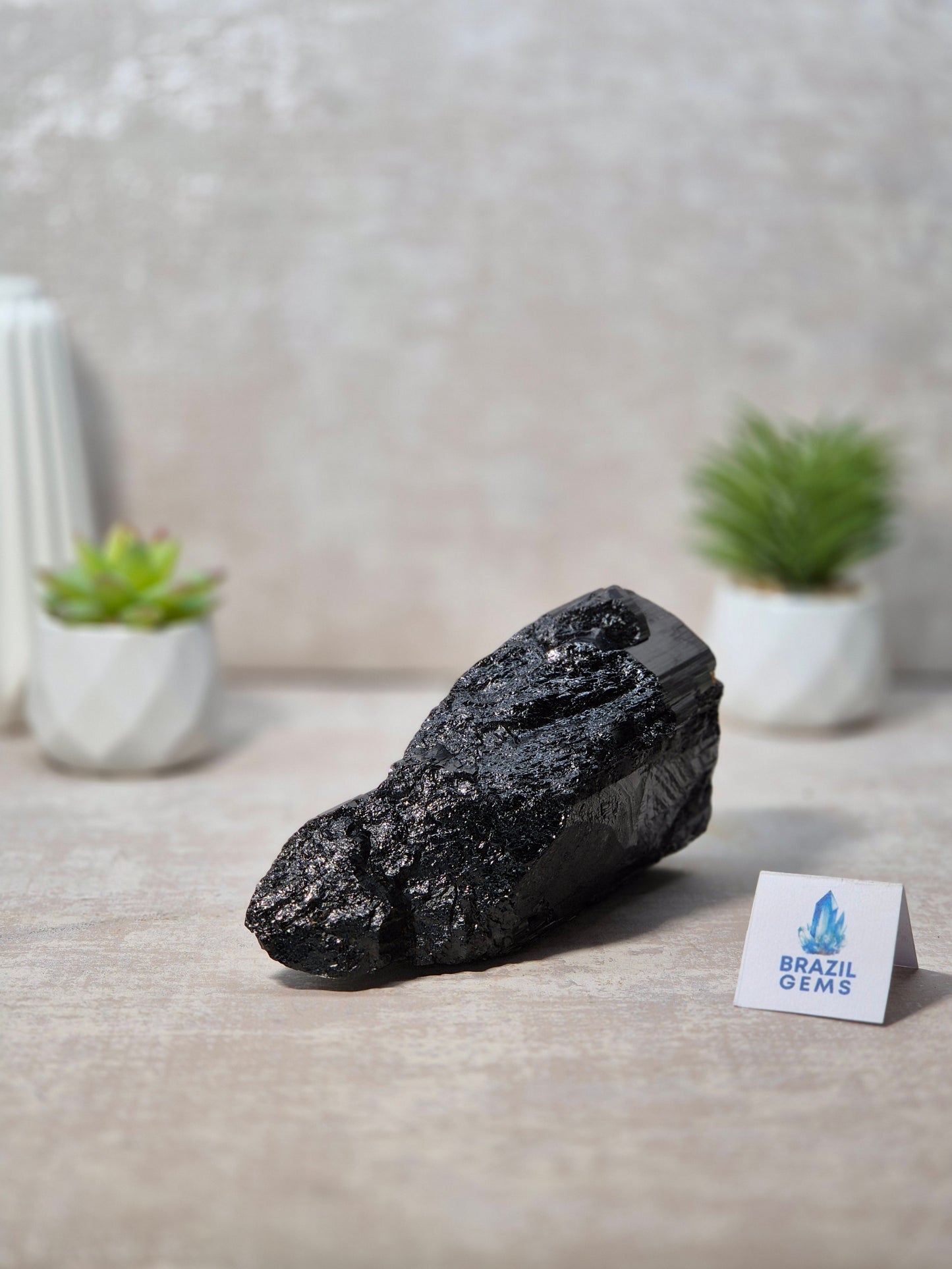 Raw Black Tourmaline Chunk