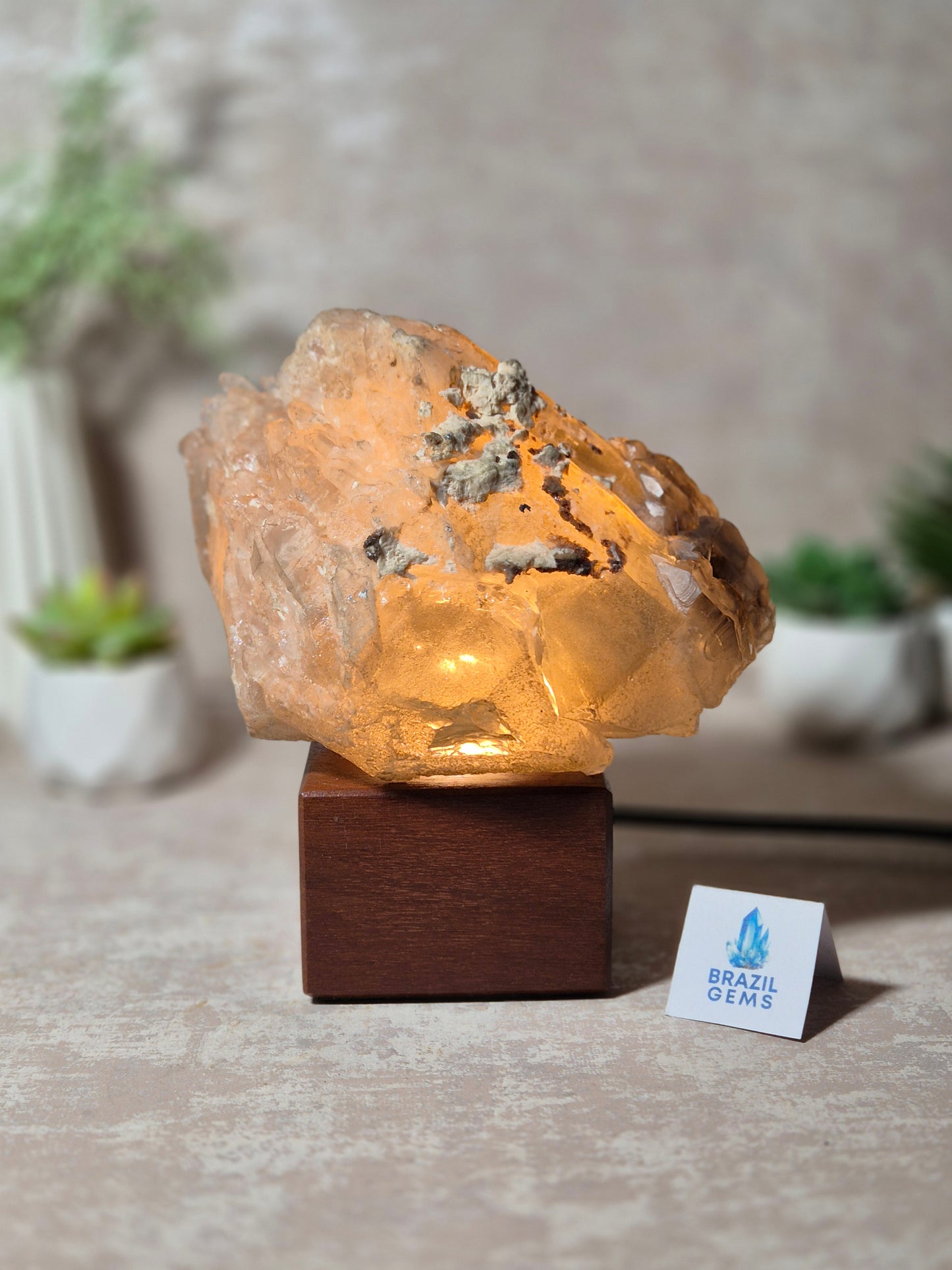 Citrine and Smoky Quartz Elestial