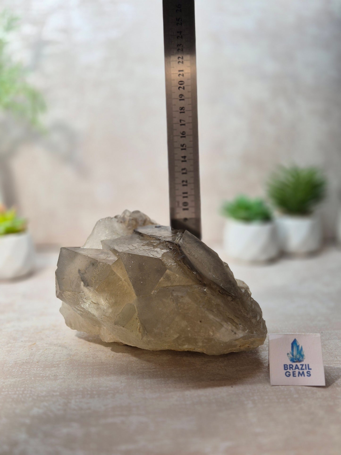 Citrine and Smoky Quartz Elestial