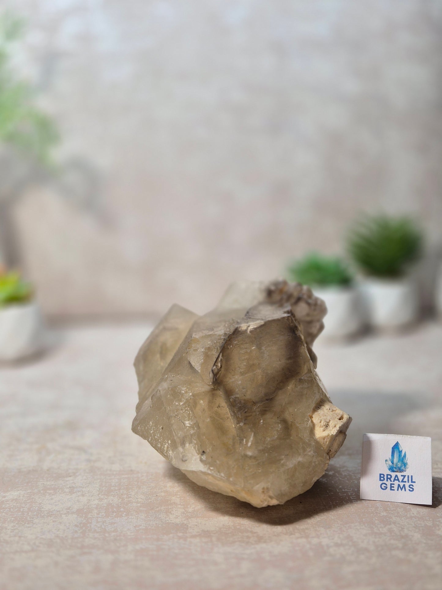 Citrine and Smoky Quartz Elestial