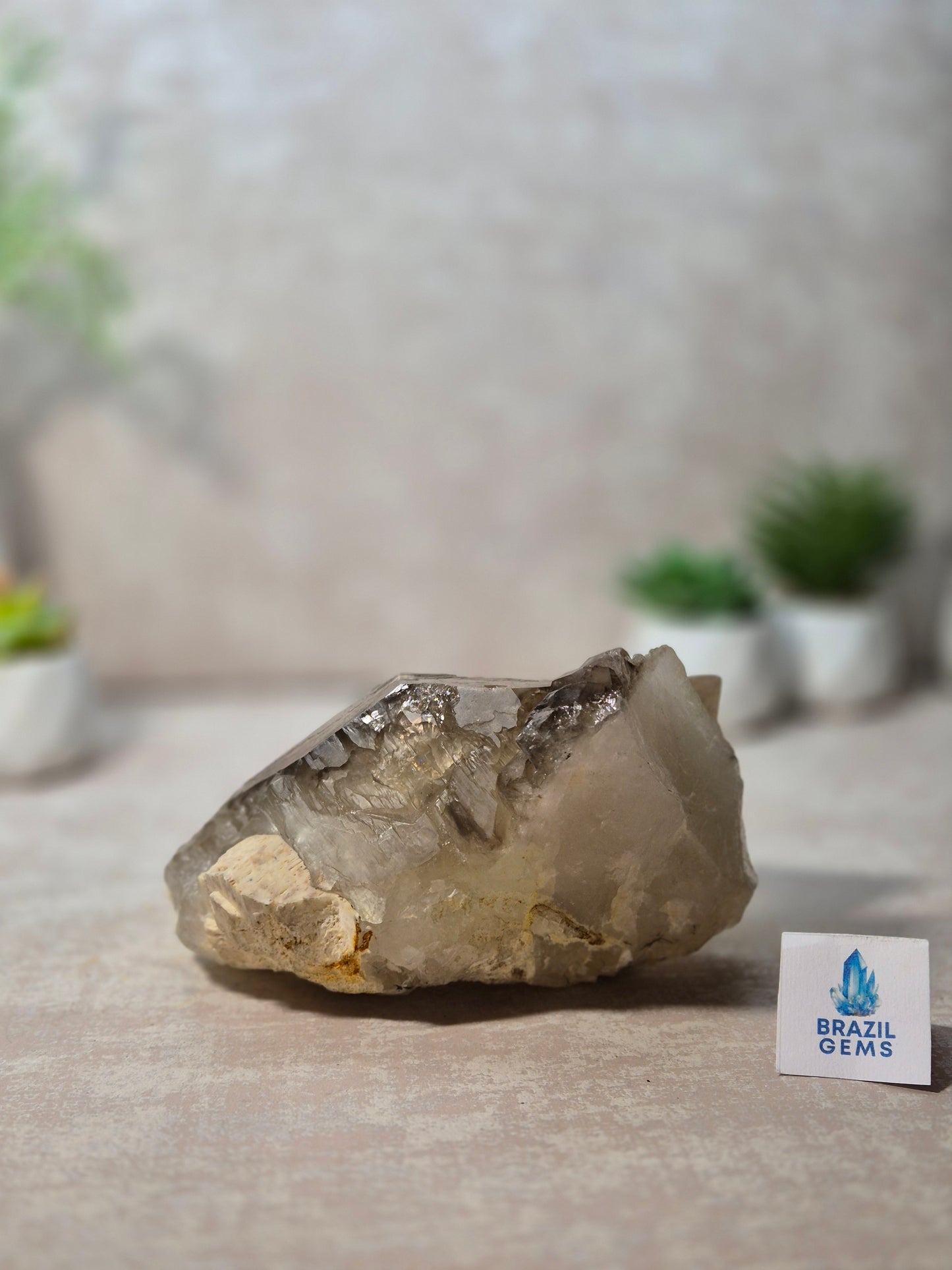 Citrine and Smoky Quartz Elestial