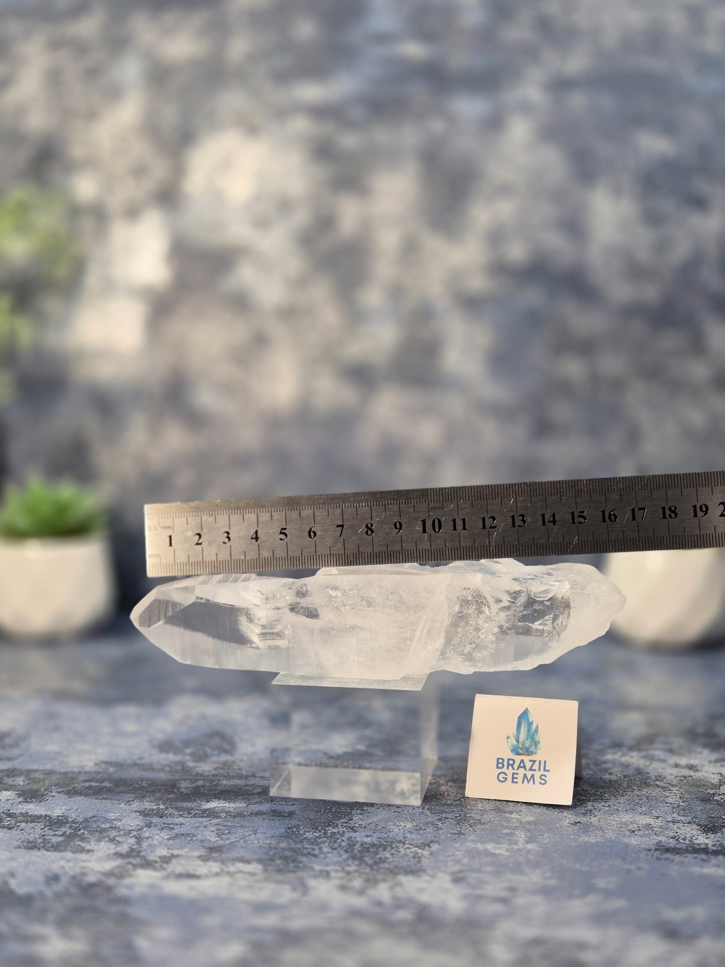 Raw Lemurian Quartz Point from Diamantina