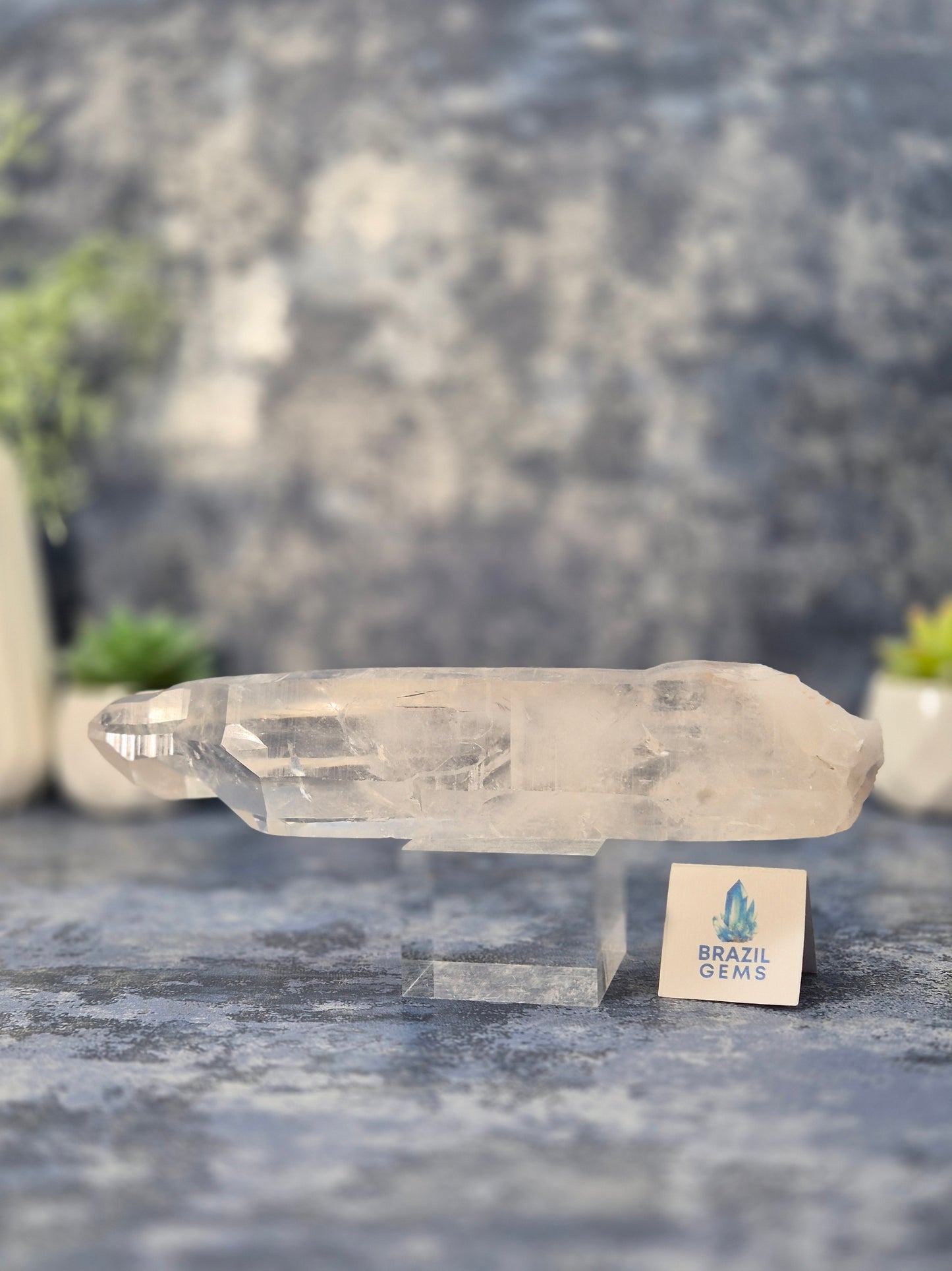 Raw Lemurian Quartz Point from Diamantina