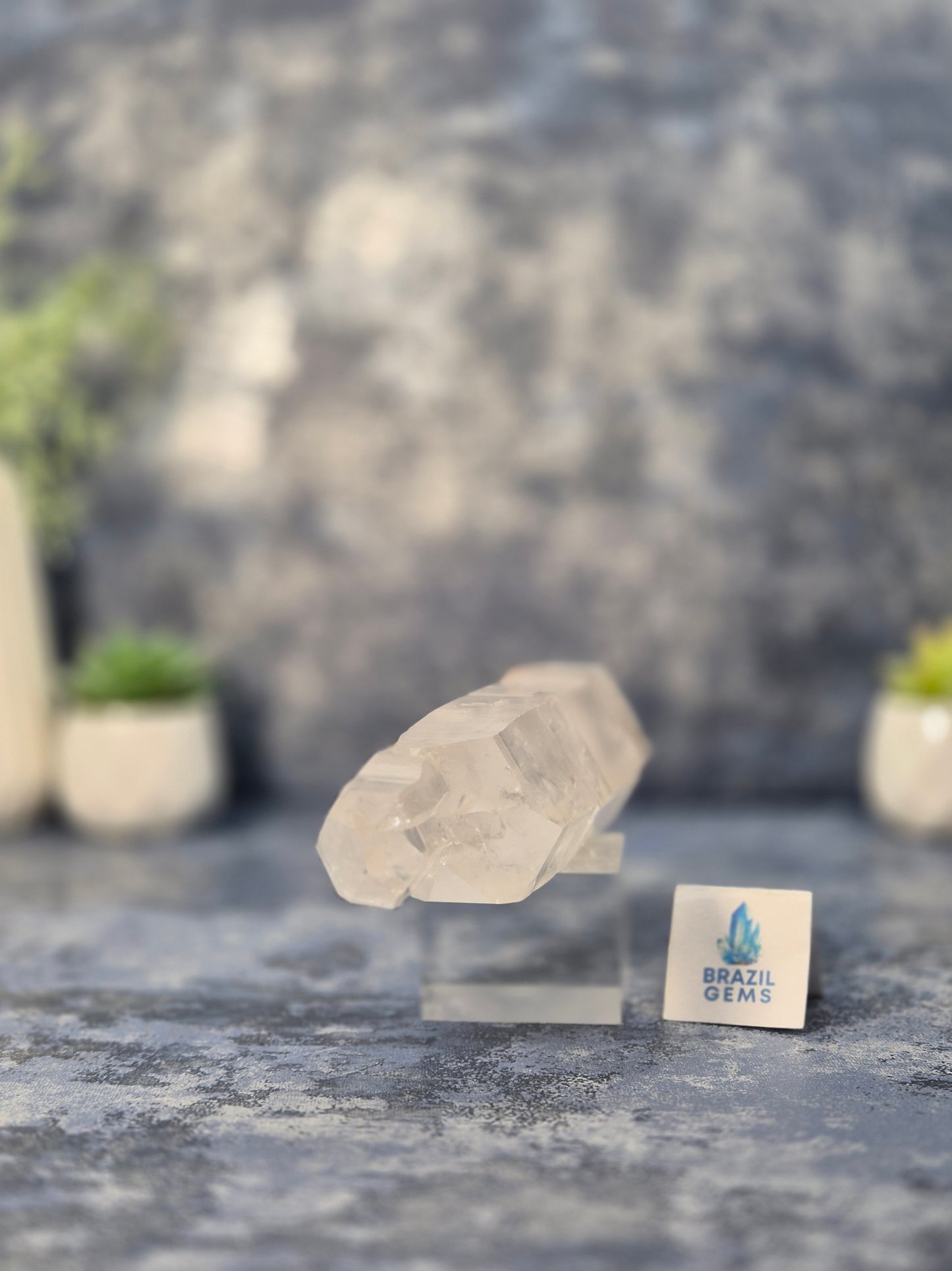 Raw Lemurian Quartz Point from Diamantina