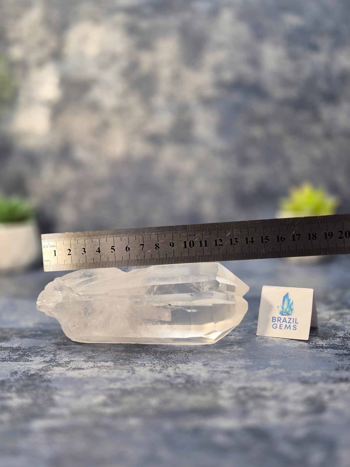 Raw Lemurian Quartz Point from Diamantina