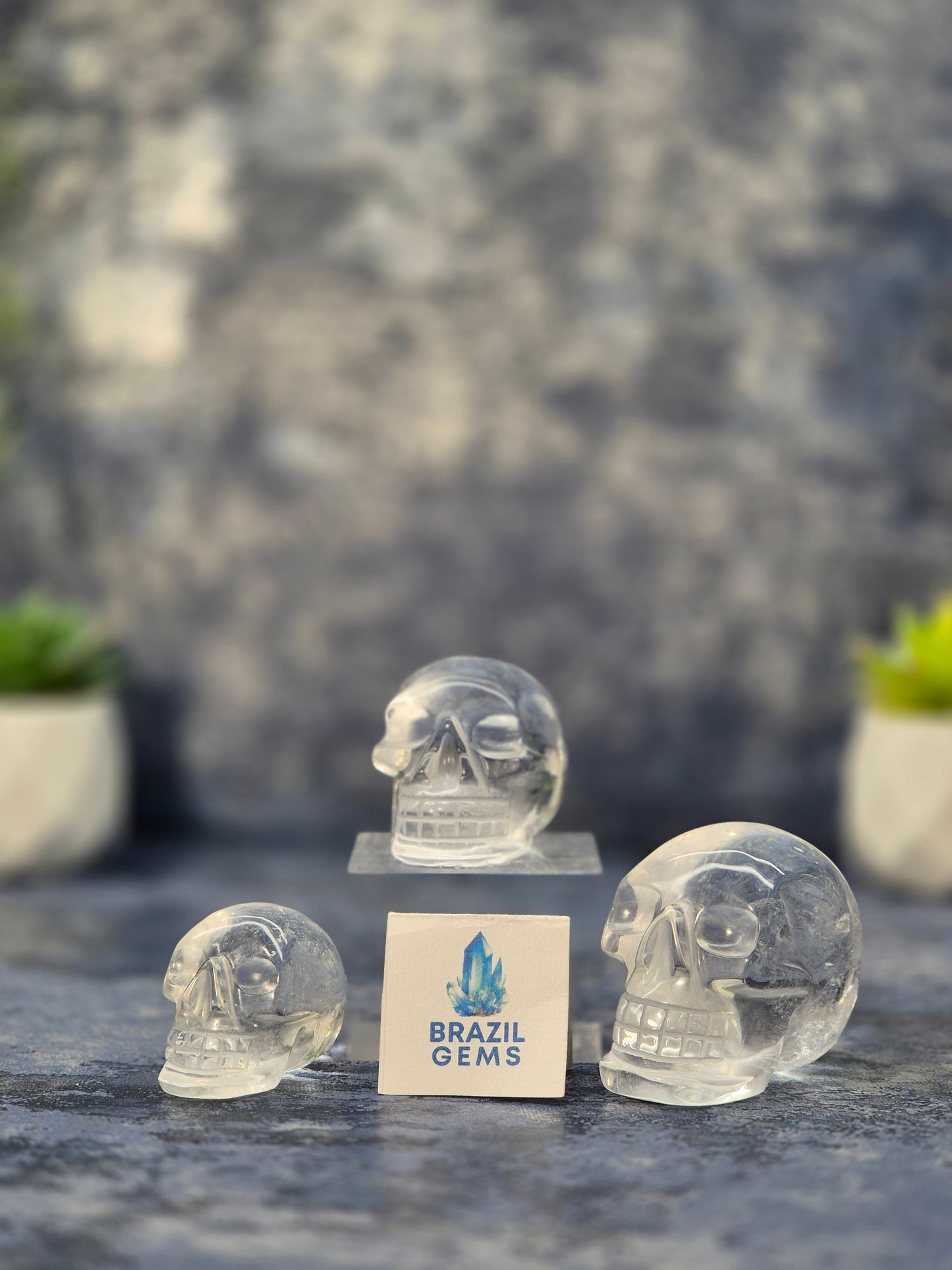 High Grade Clear Quartz Mini Skull