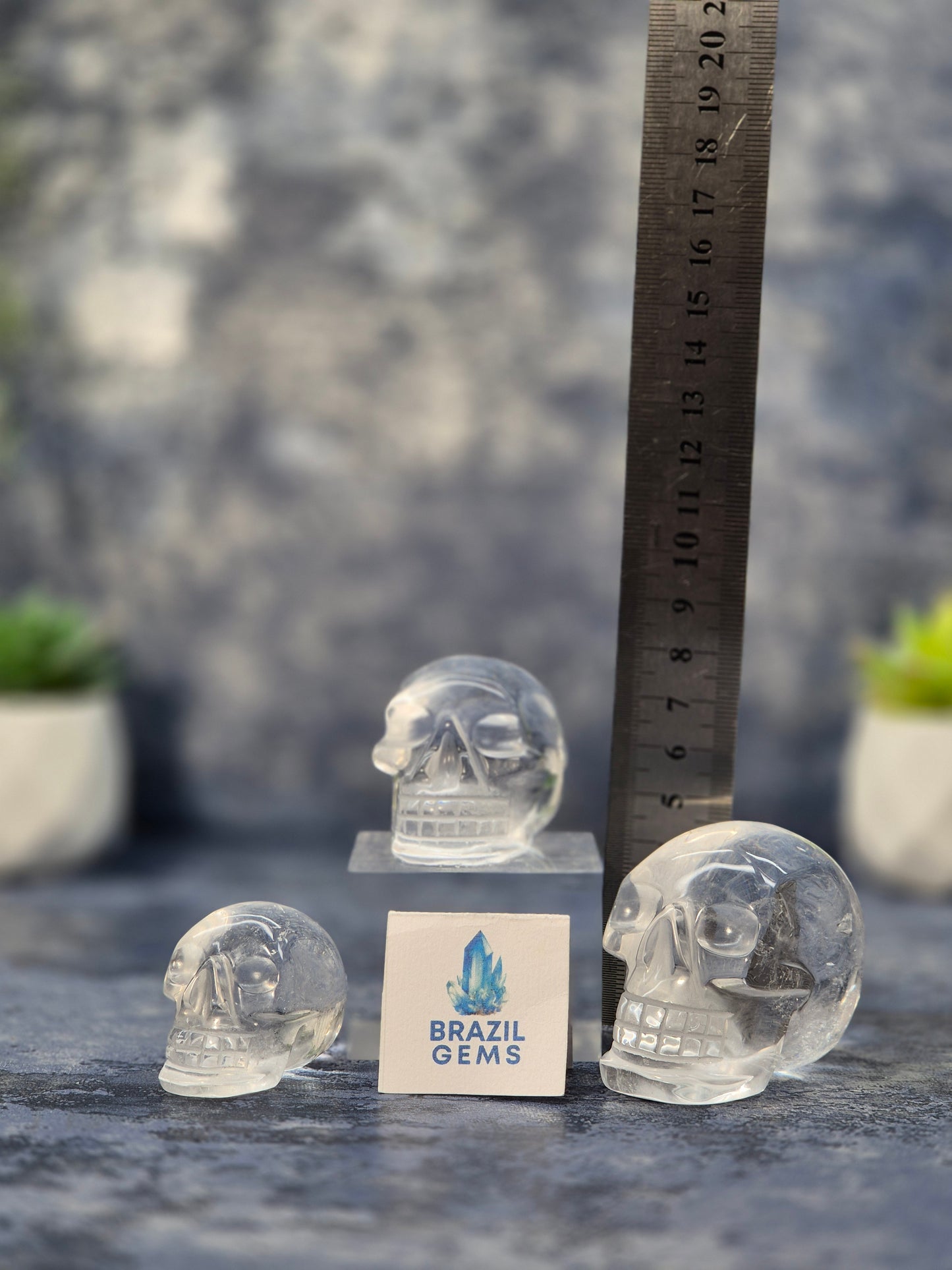High Grade Clear Quartz Mini Skull