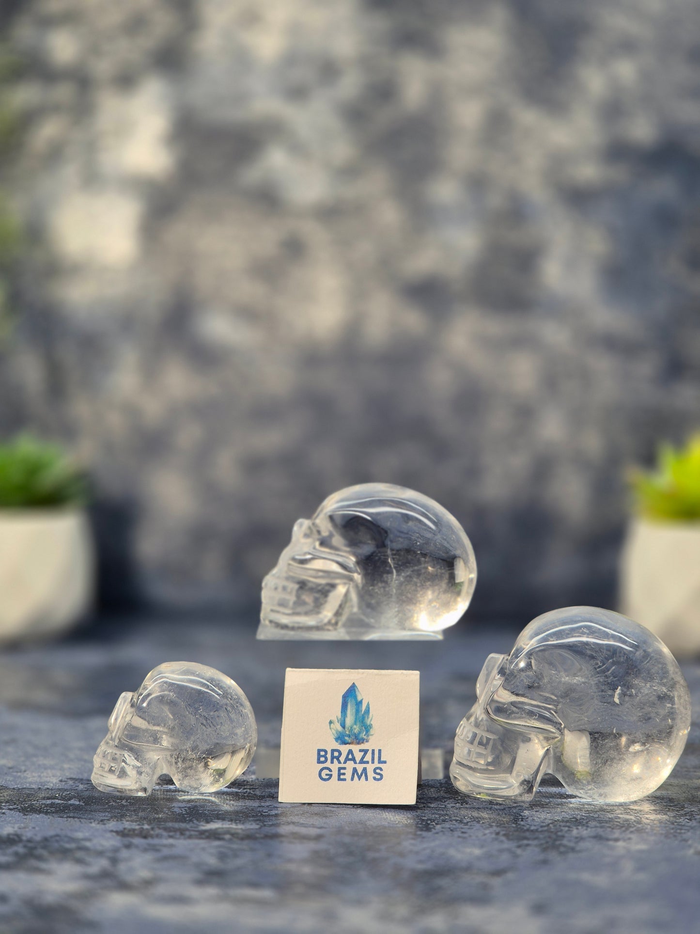 High Grade Clear Quartz Mini Skull