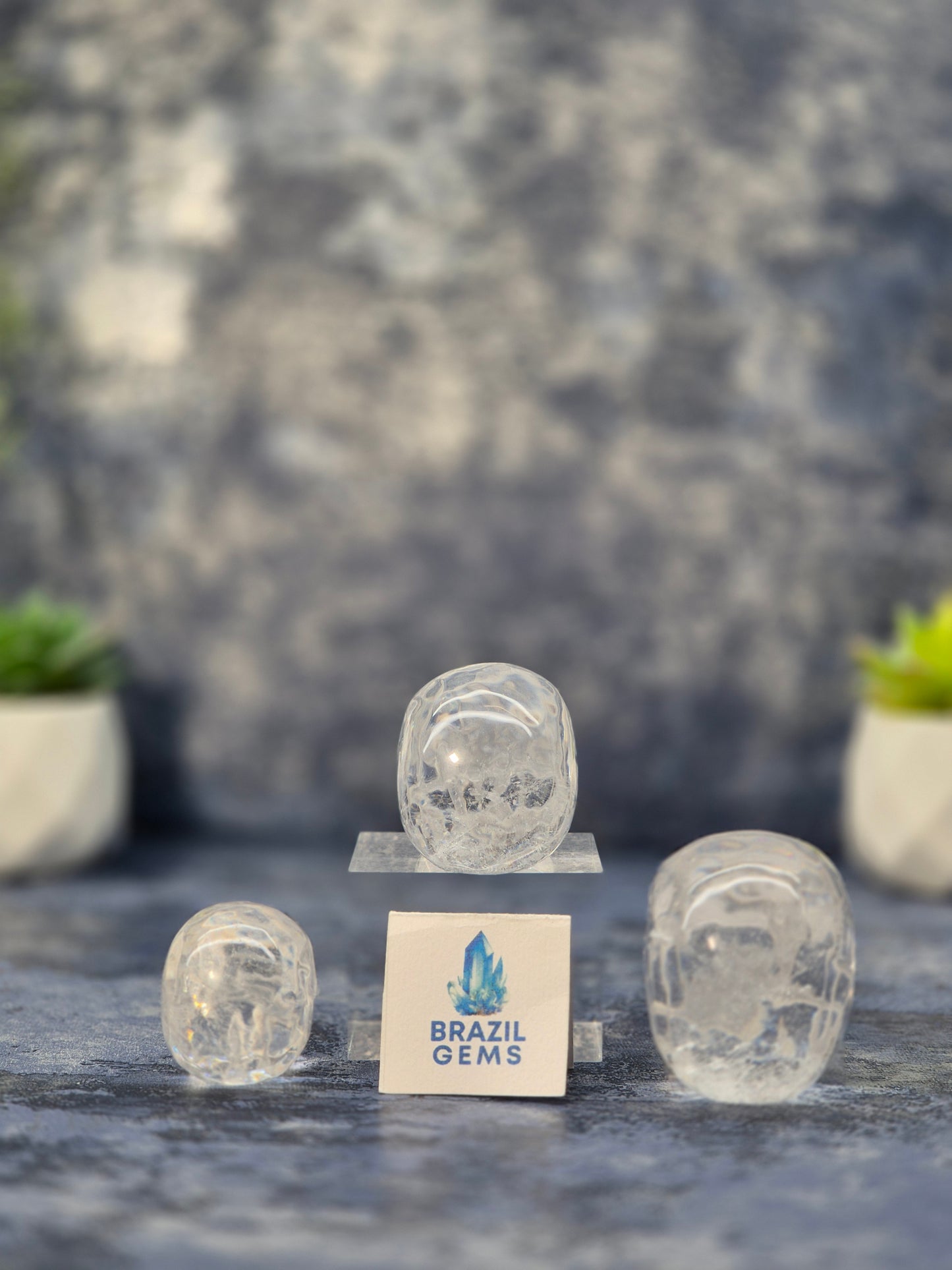 High Grade Clear Quartz Mini Skull