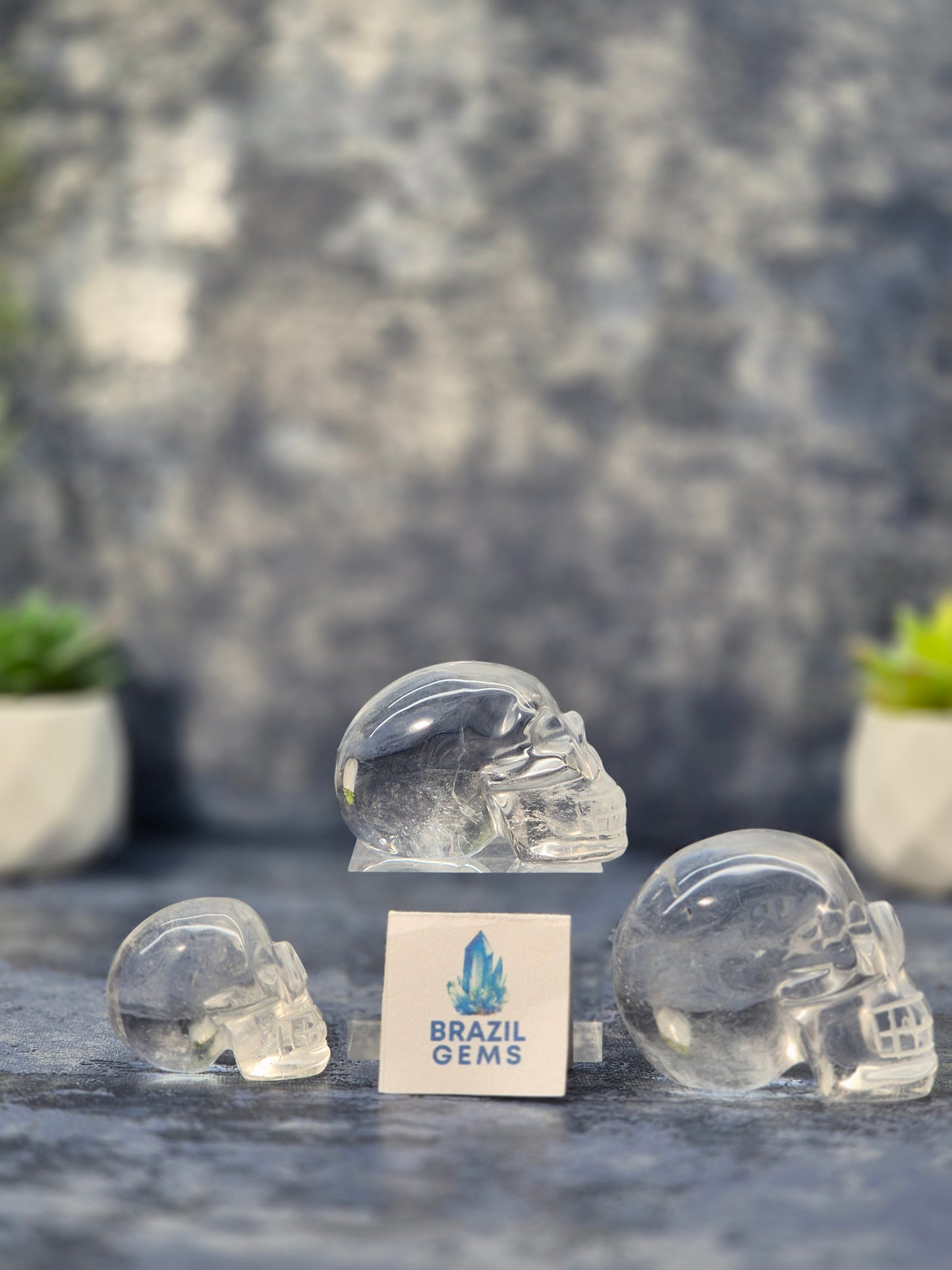 High Grade Clear Quartz Mini Skull