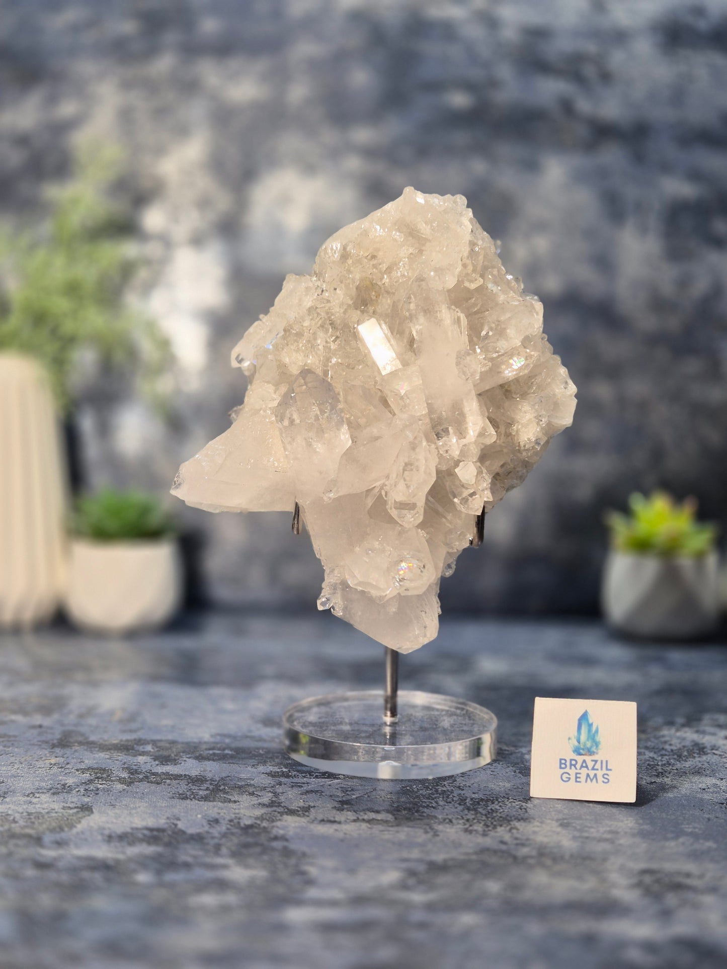 High Grade Clear Quartz Cluster from Tome de Souza Mine