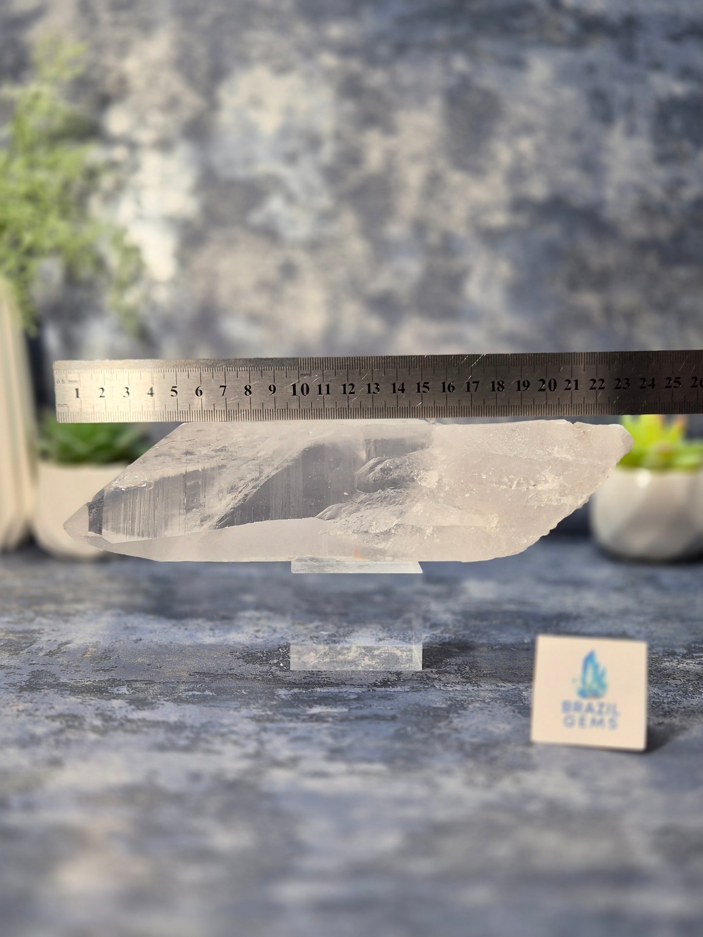 Raw Lemurian Quartz Point from Diamantina