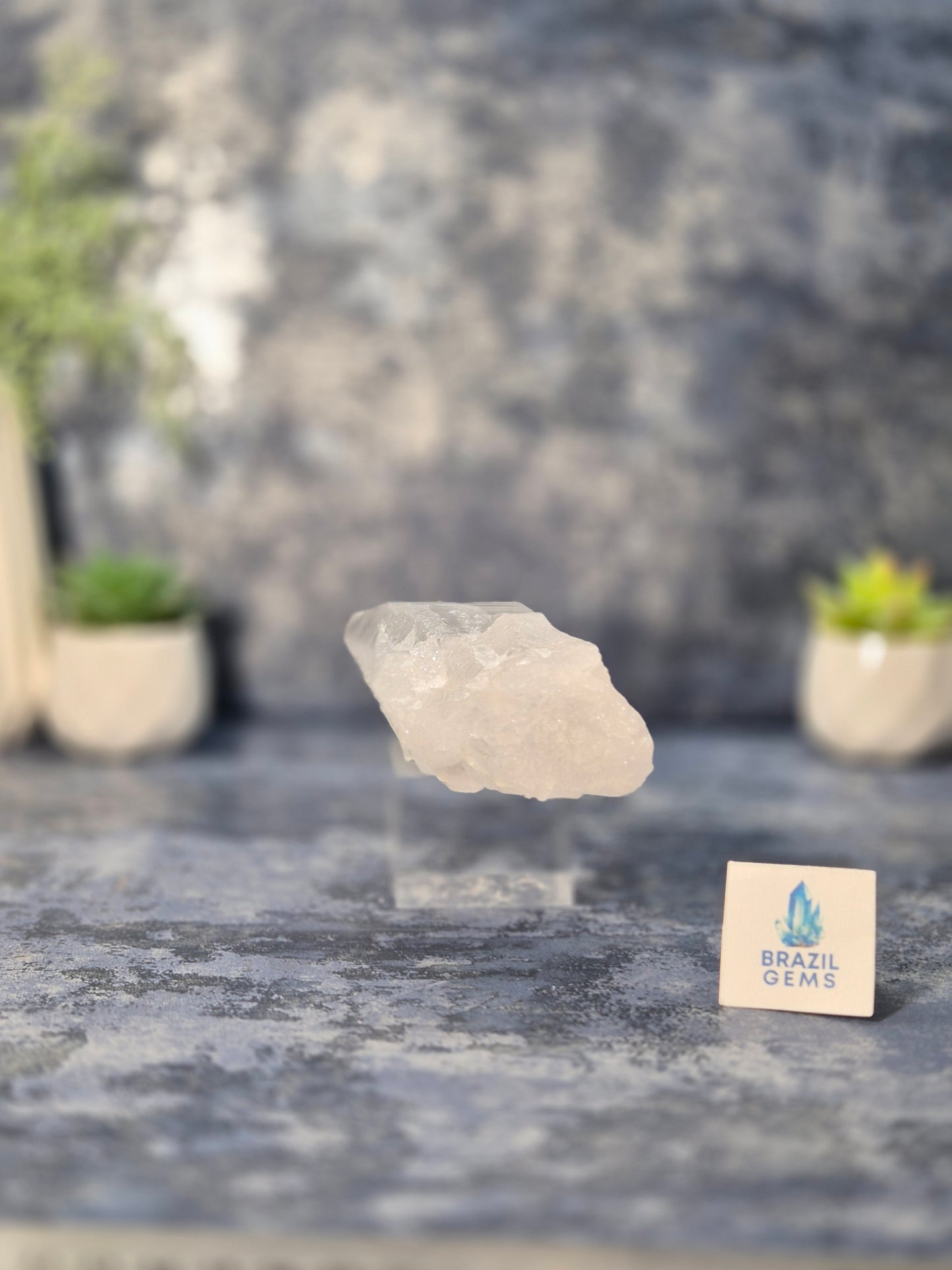 Raw Lemurian Quartz Point from Diamantina