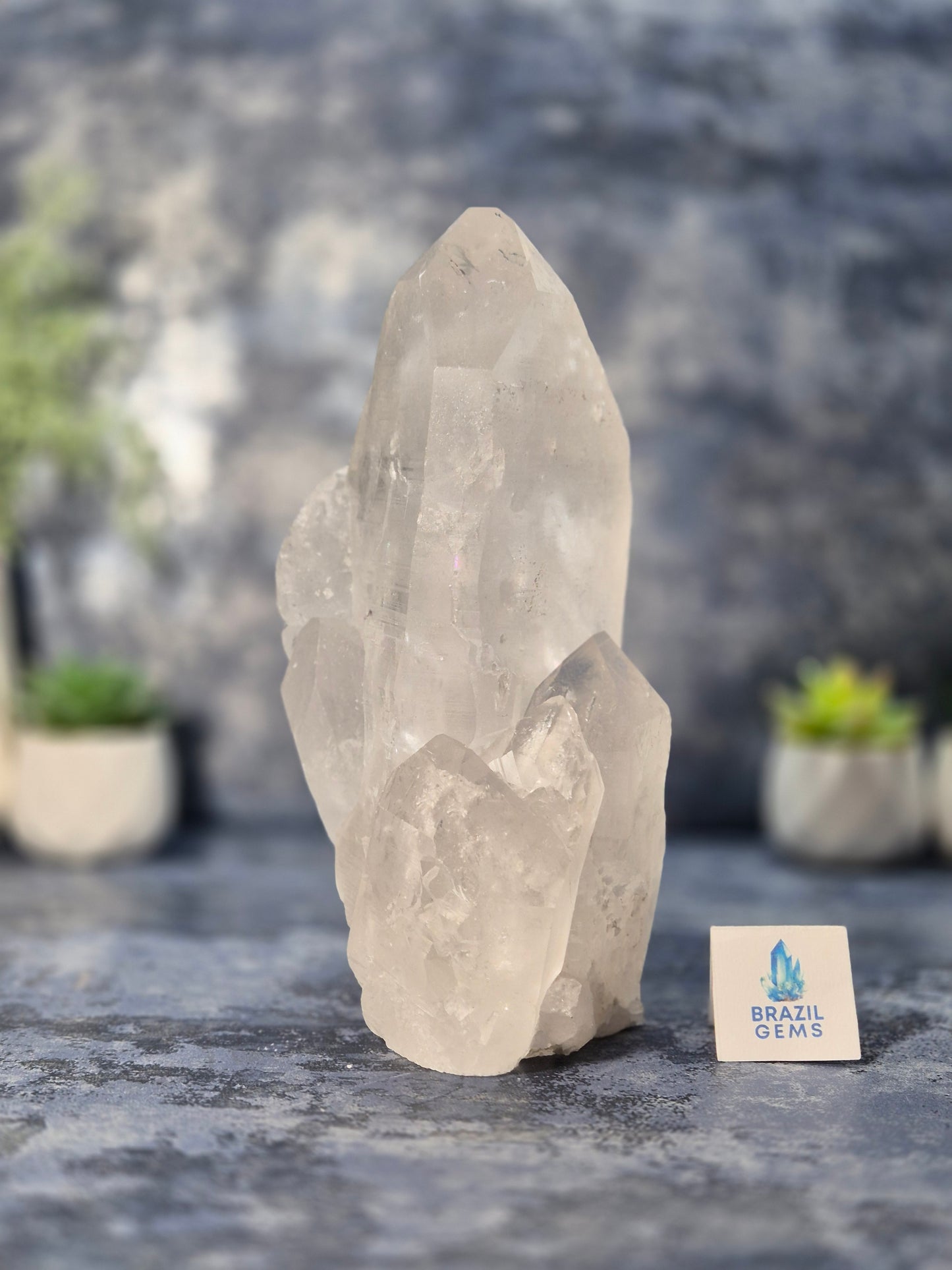 High Grade Lemurian Quartz Cluster from San Se