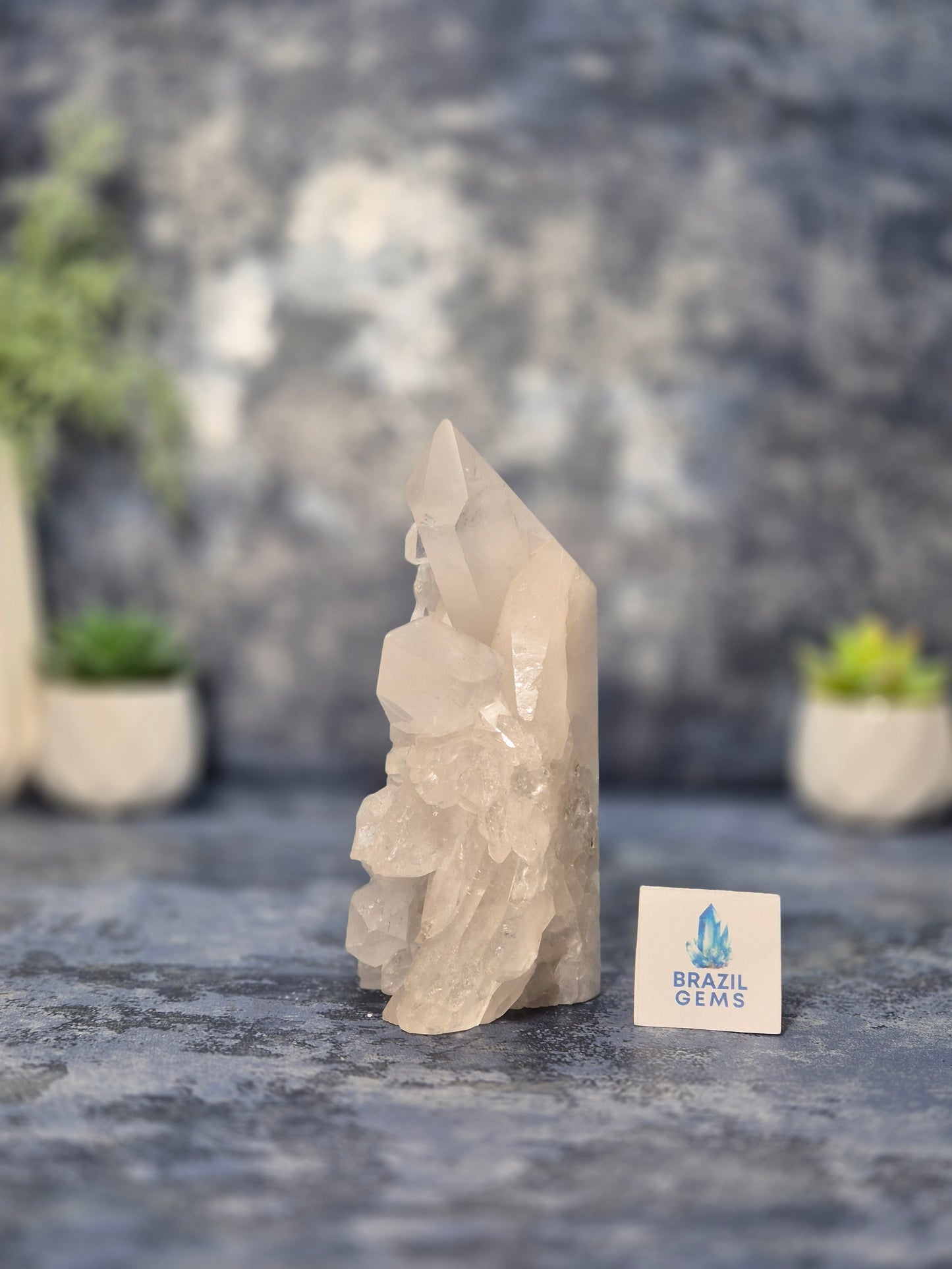 Clear Quartz Pointed Cluster