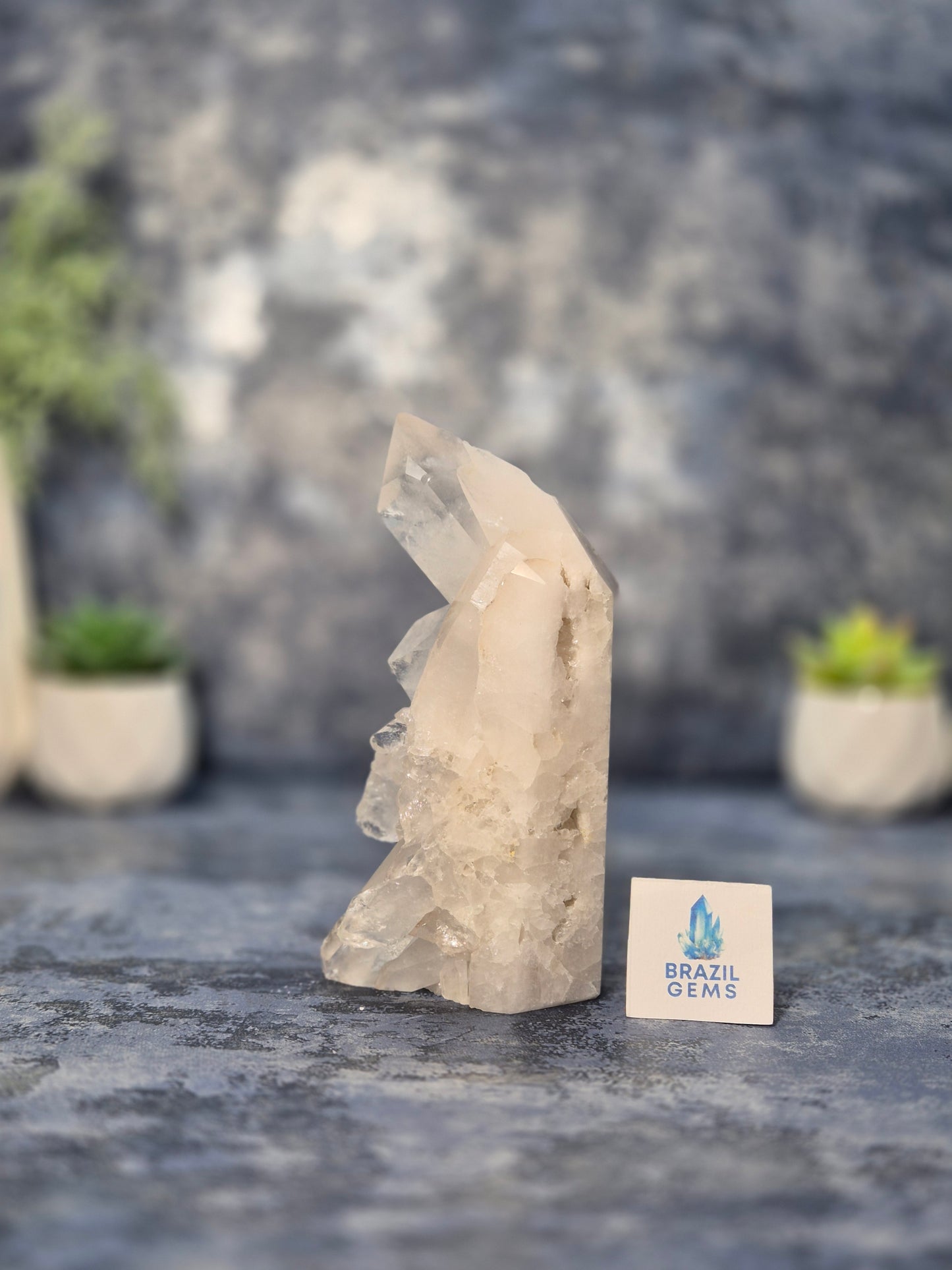 Clear Quartz Pointed Cluster