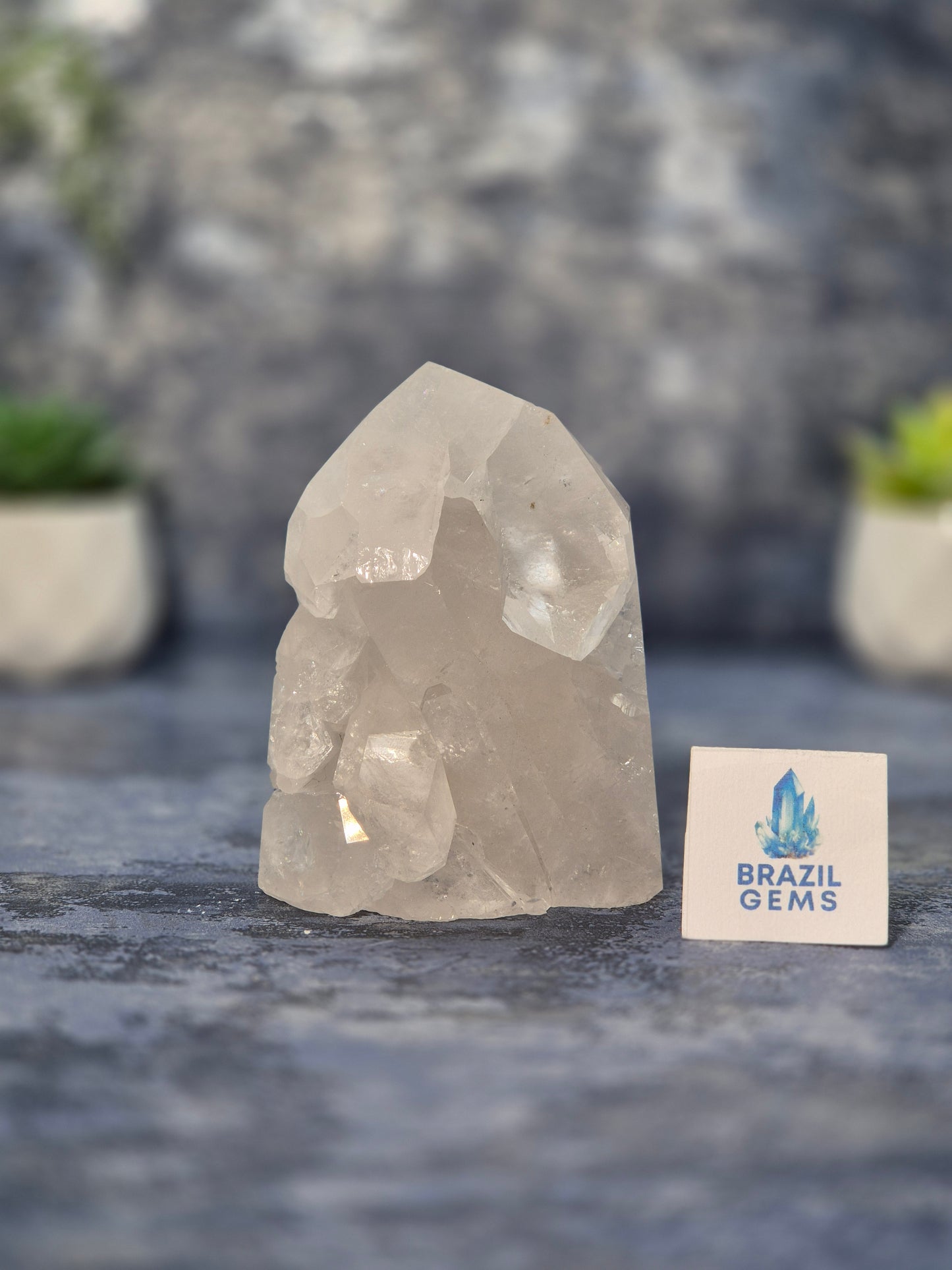 Clear Quartz Pointed Cluster