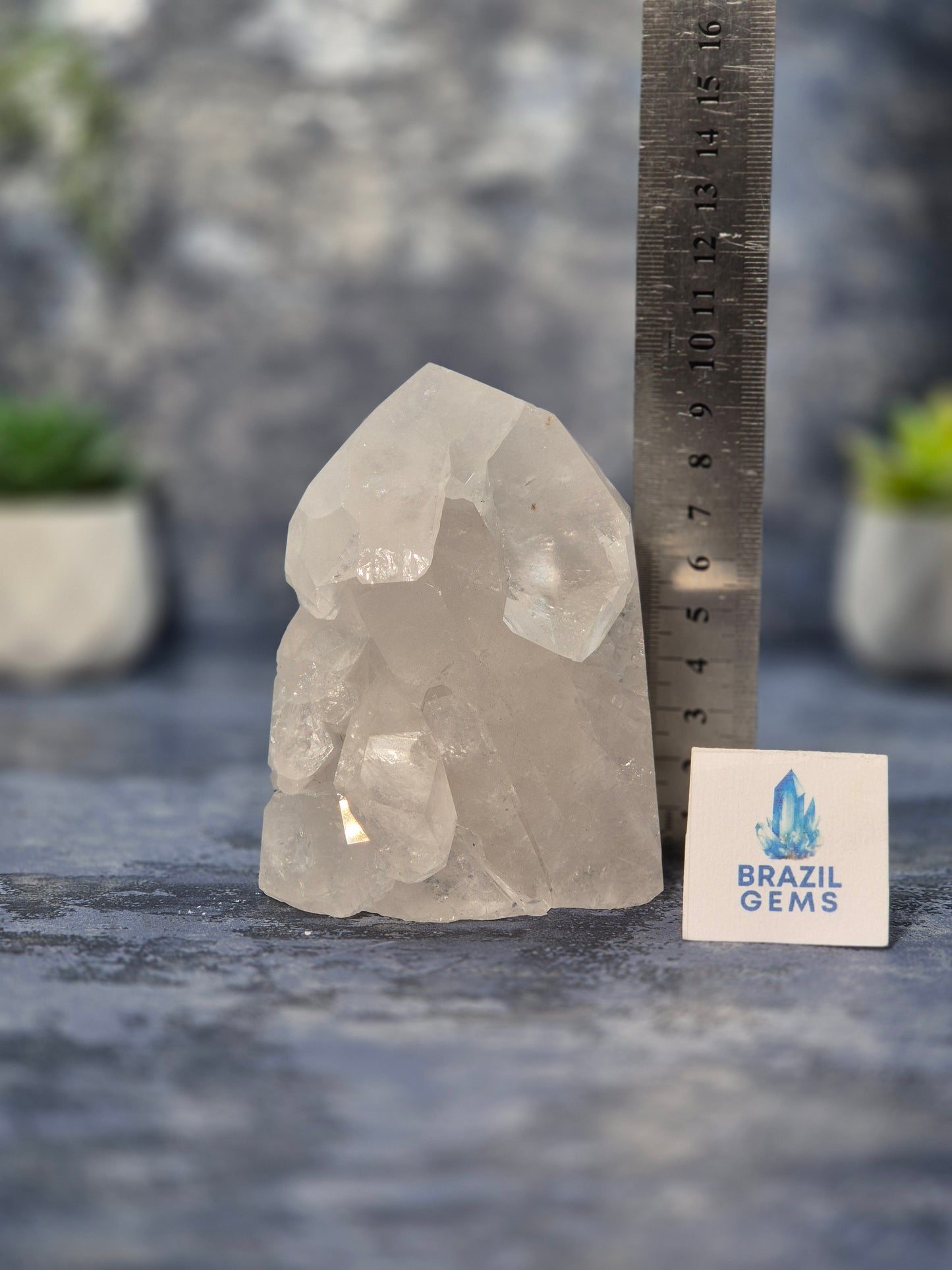 Clear Quartz Pointed Cluster