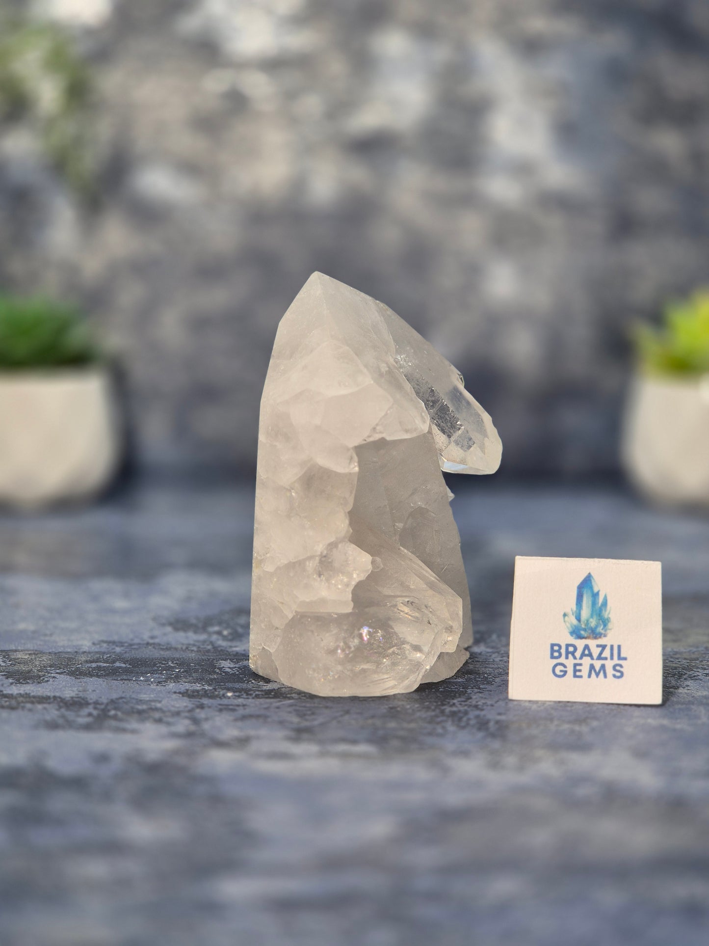 Clear Quartz Pointed Cluster