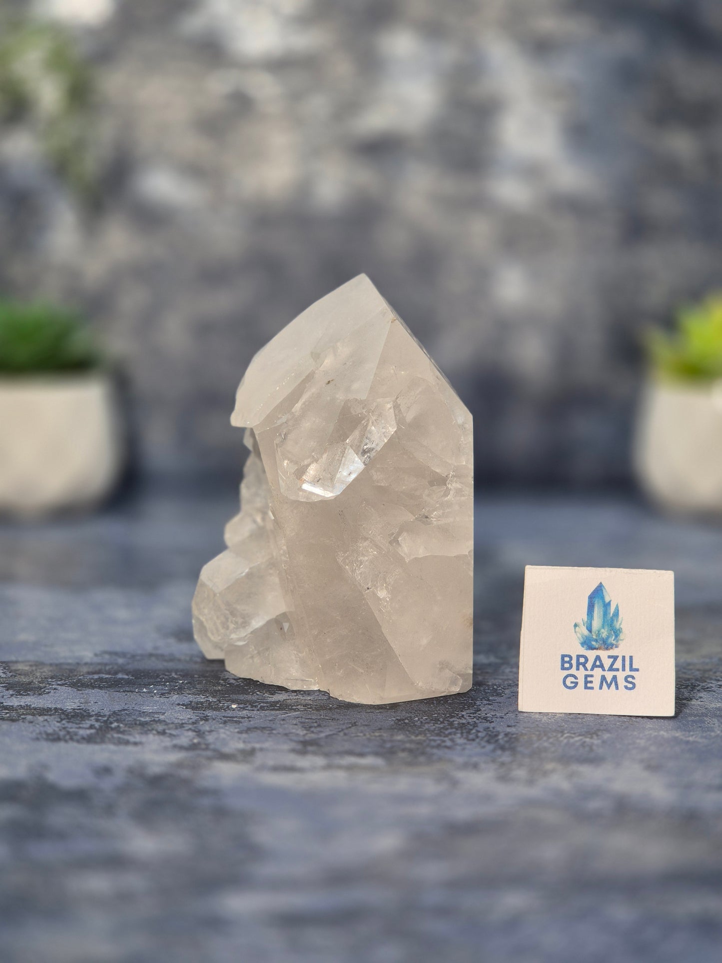Clear Quartz Pointed Cluster