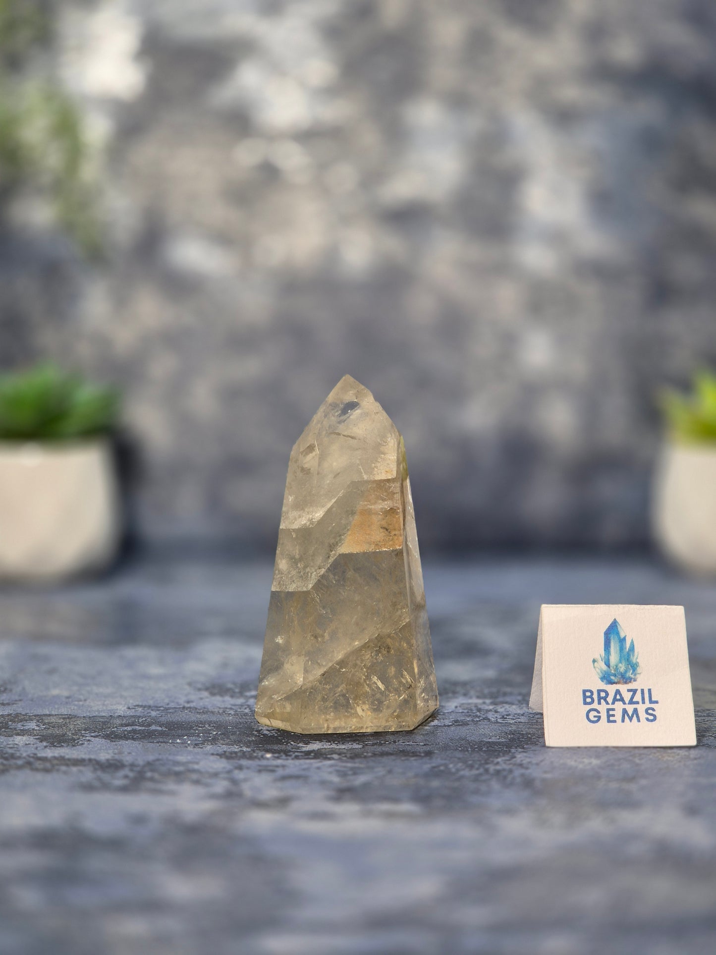 Citrine Phantom Quartz Point