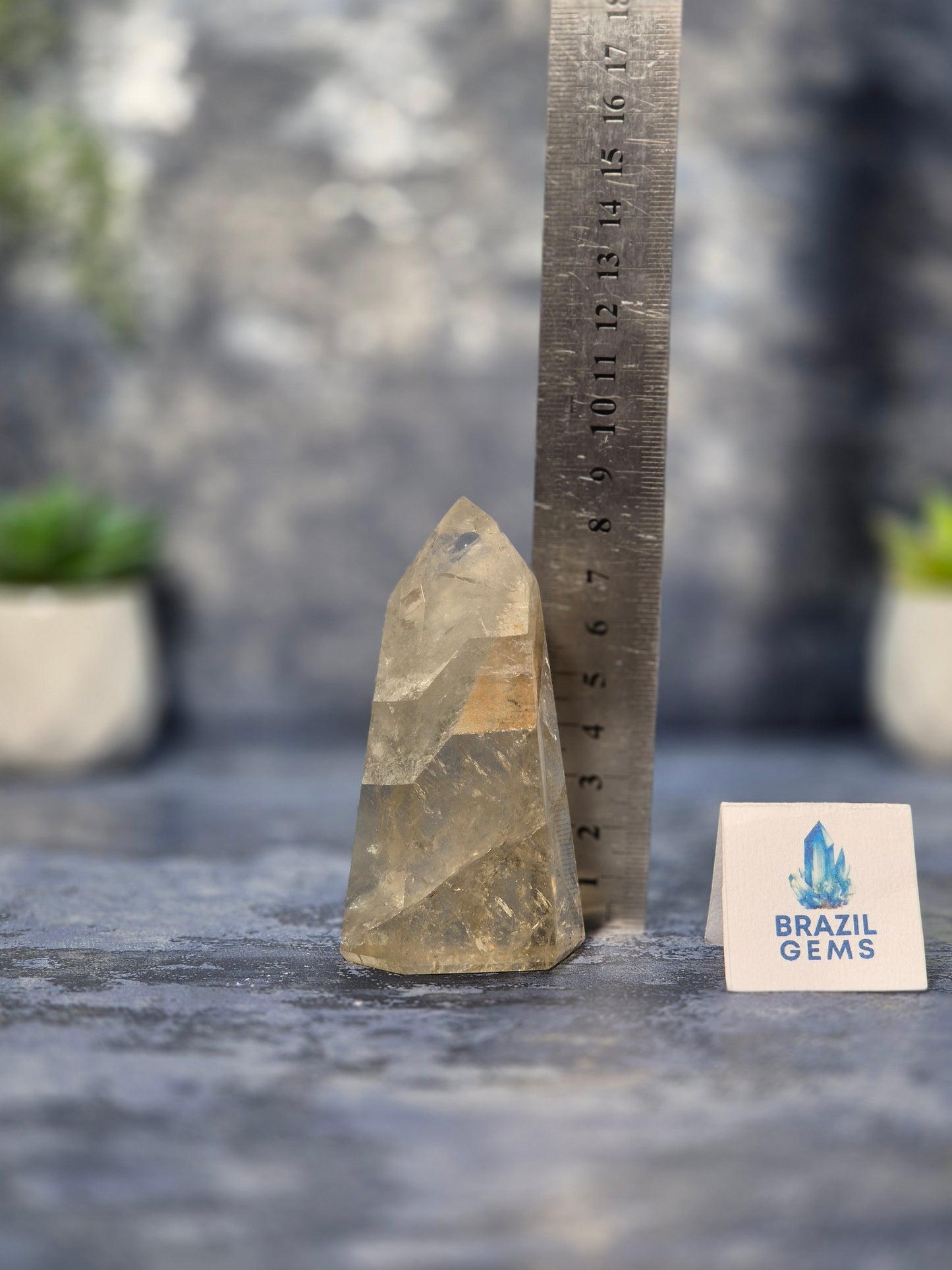 Citrine Phantom Quartz Point