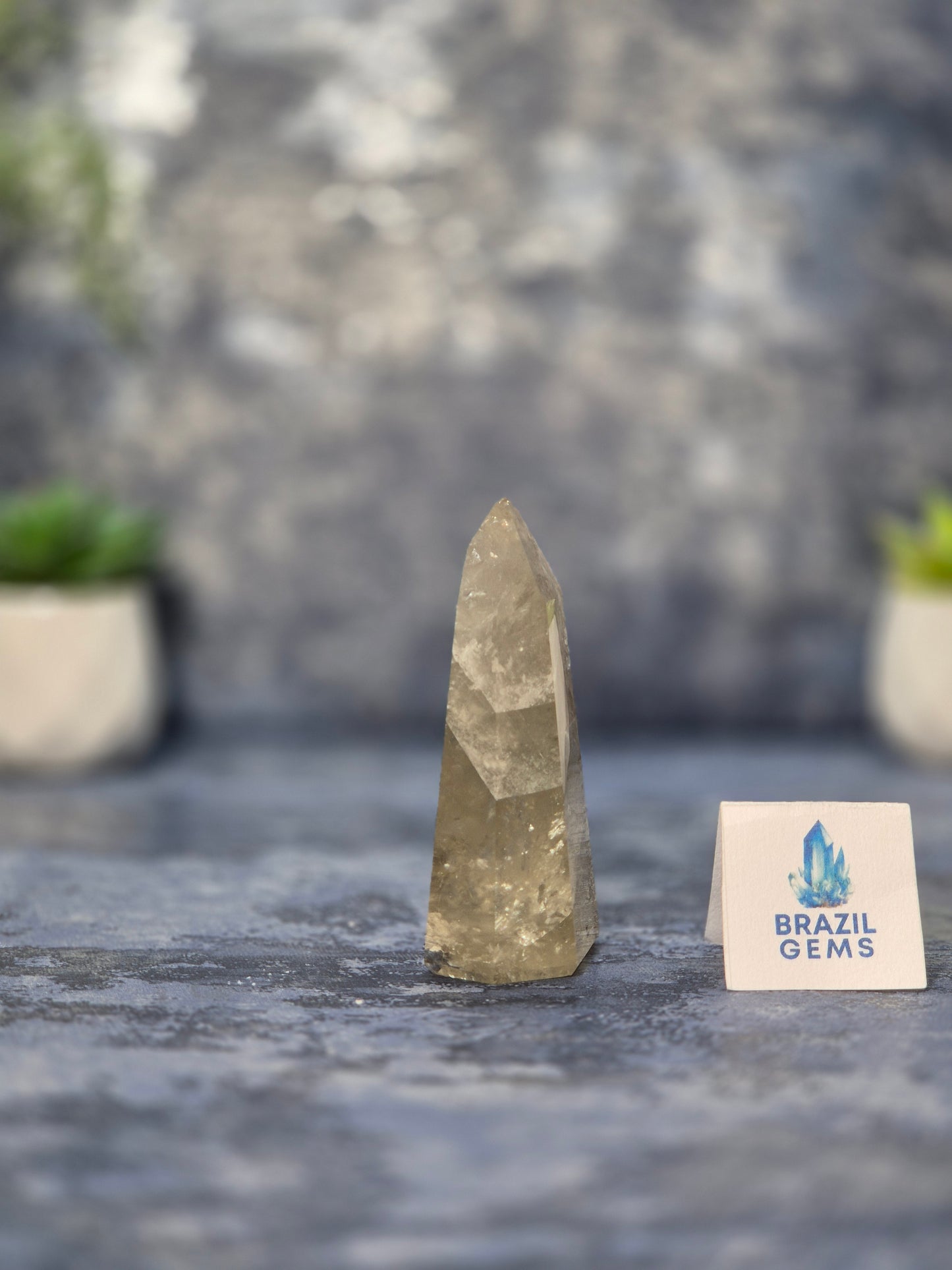 Citrine Phantom Quartz Point