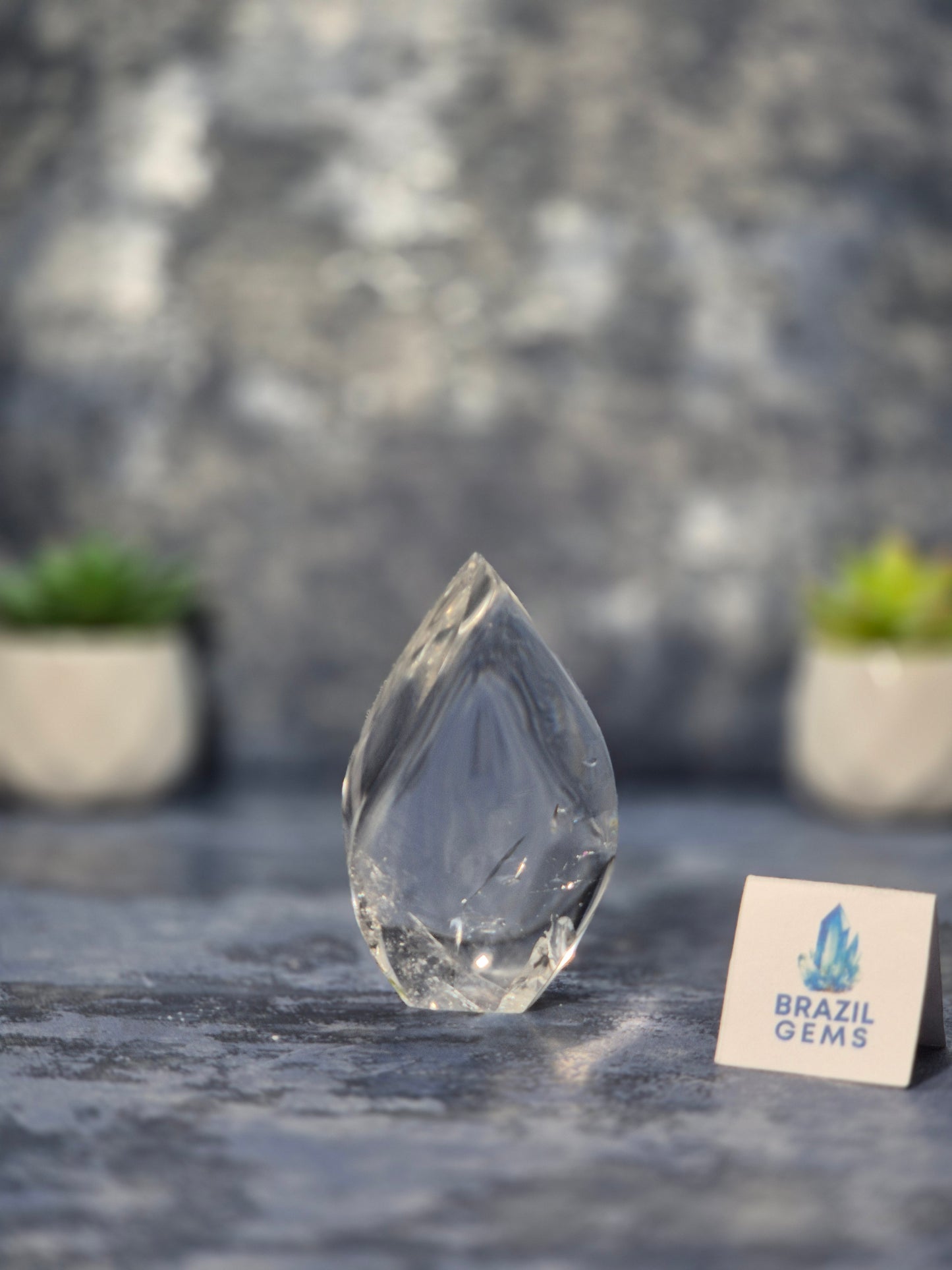 Clear Quartz Flame