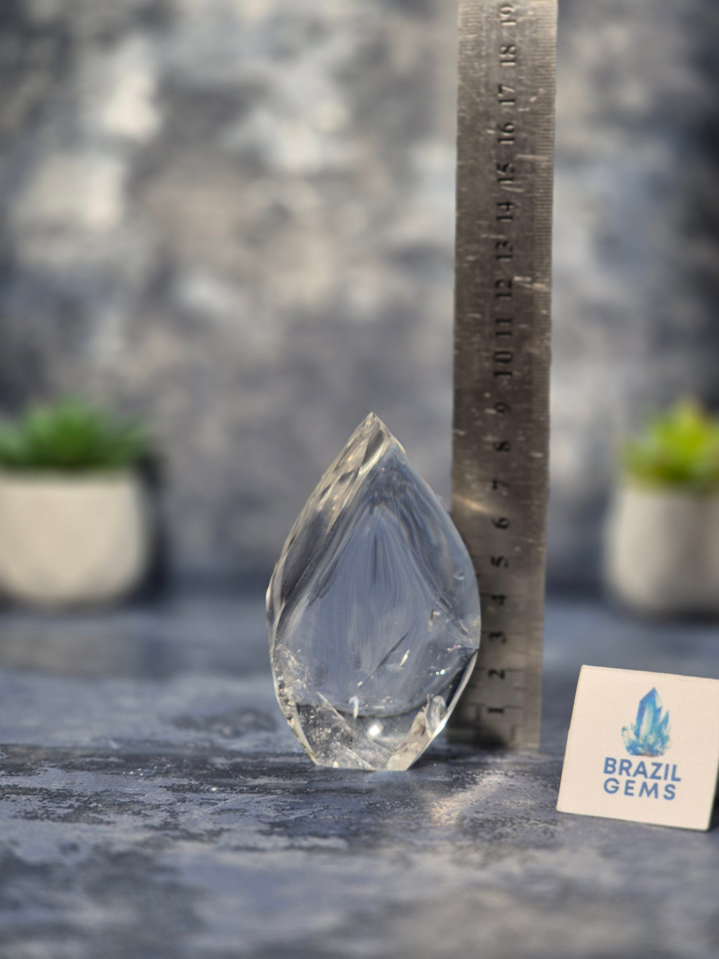 Clear Quartz Flame