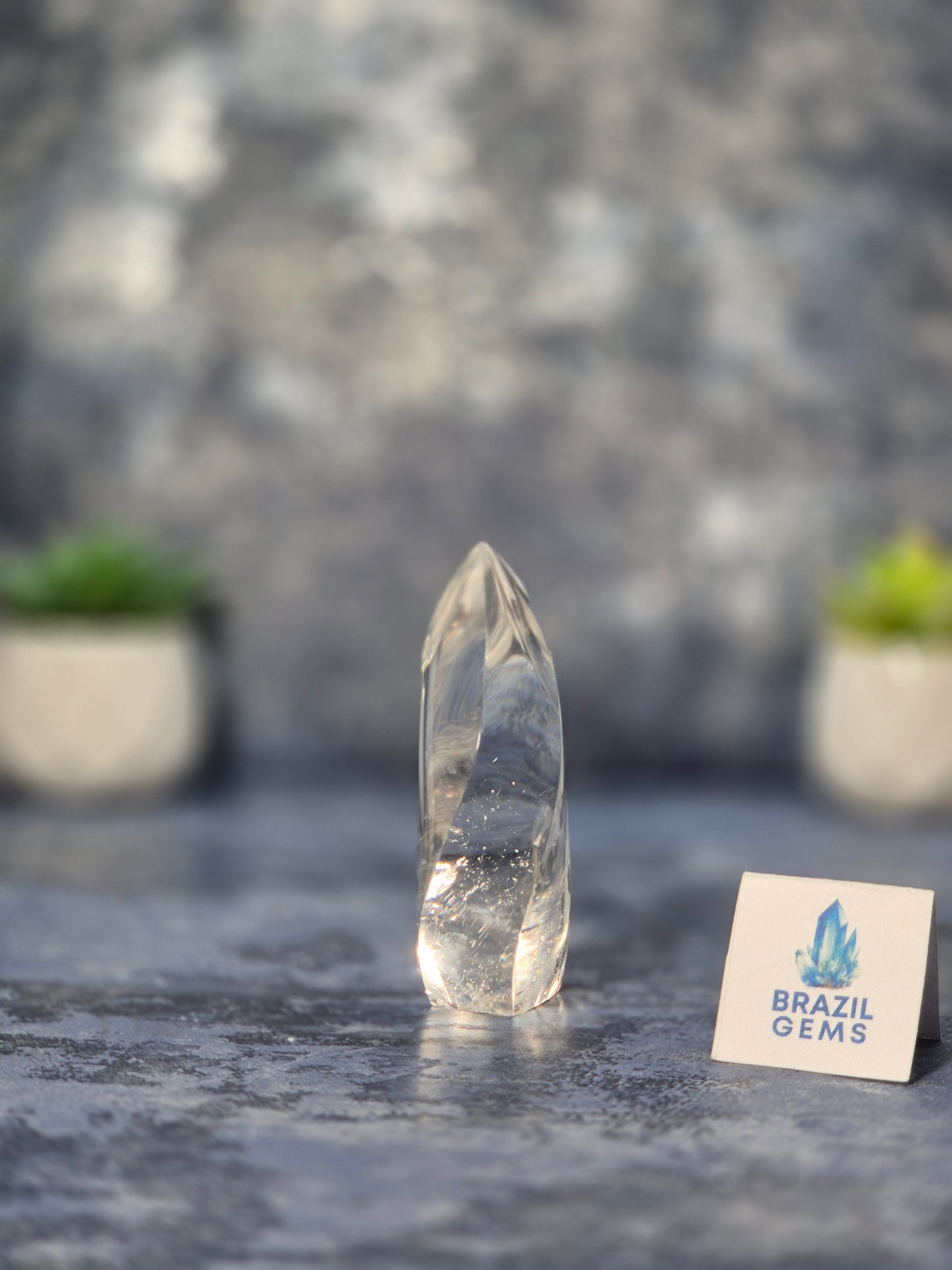 Clear Quartz Flame