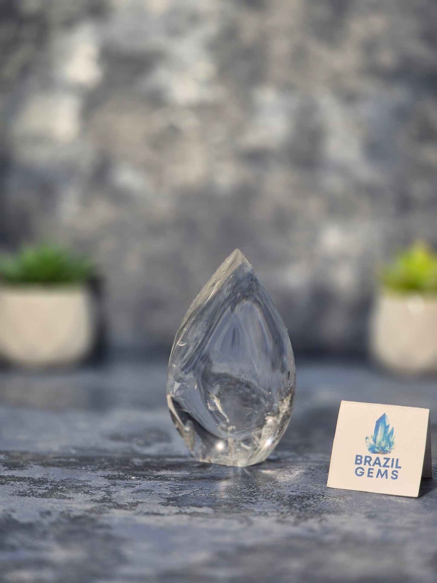 Clear Quartz Flame