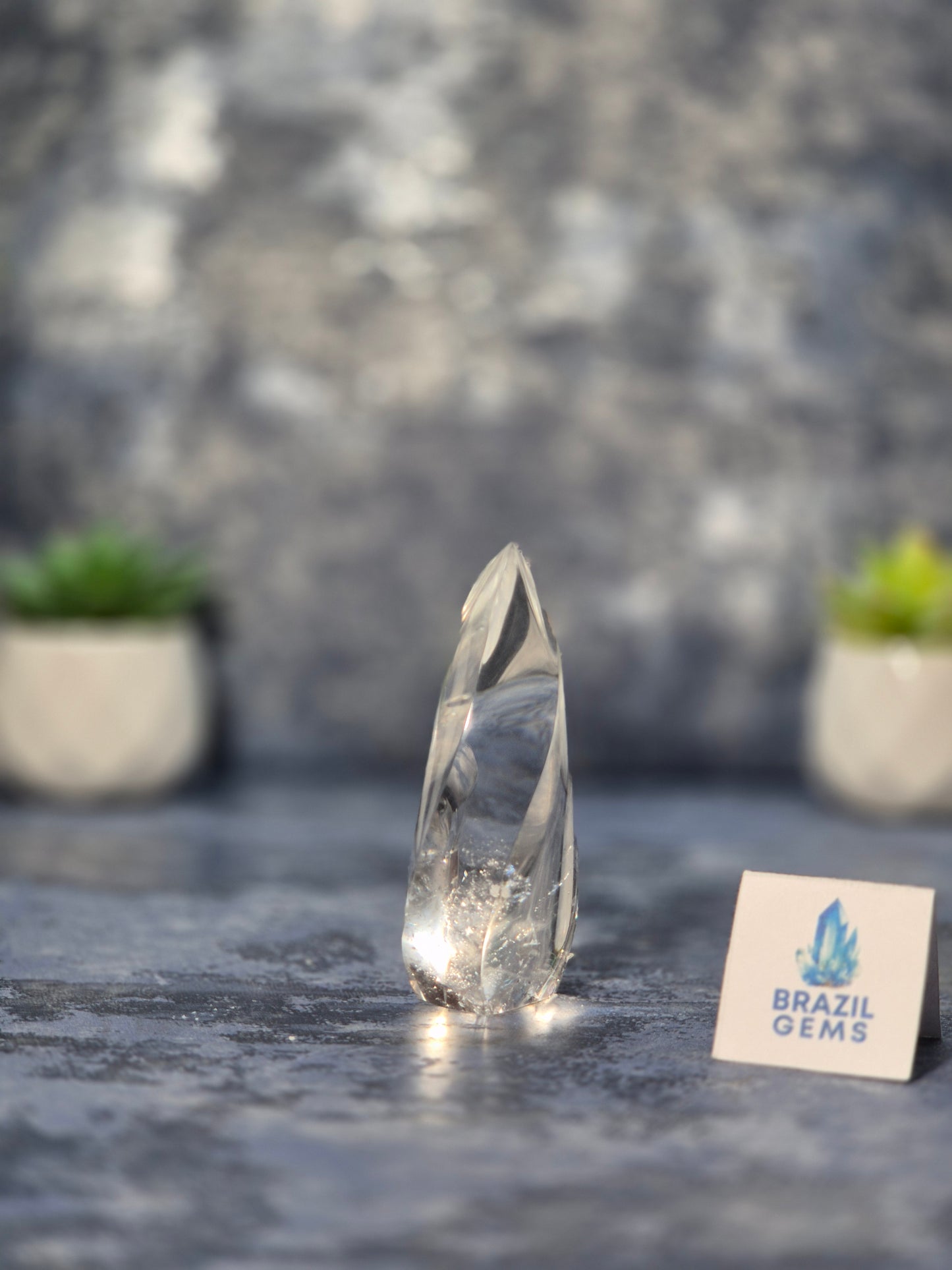 Clear Quartz Flame