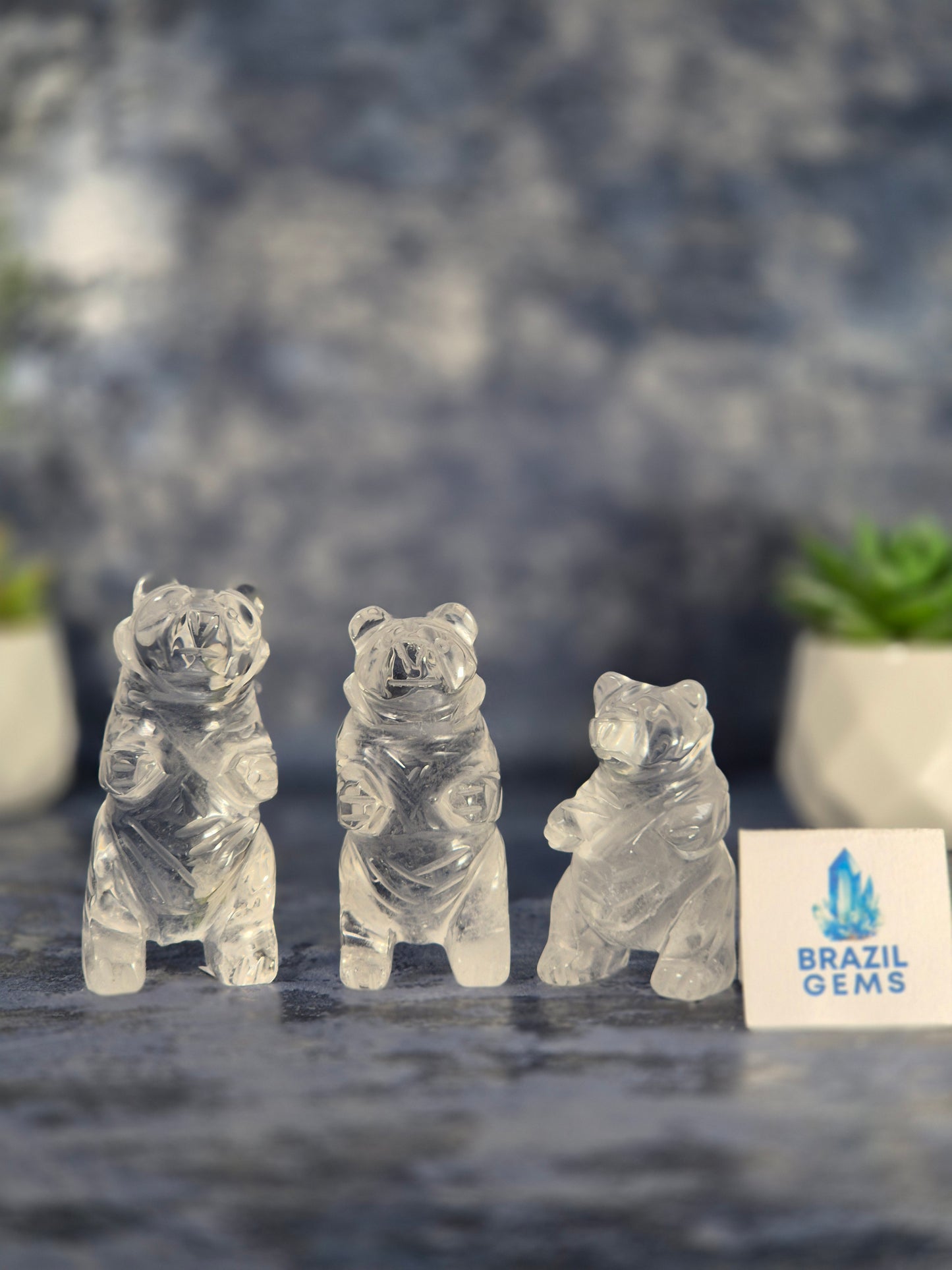 High Grade Clear Quartz Bear