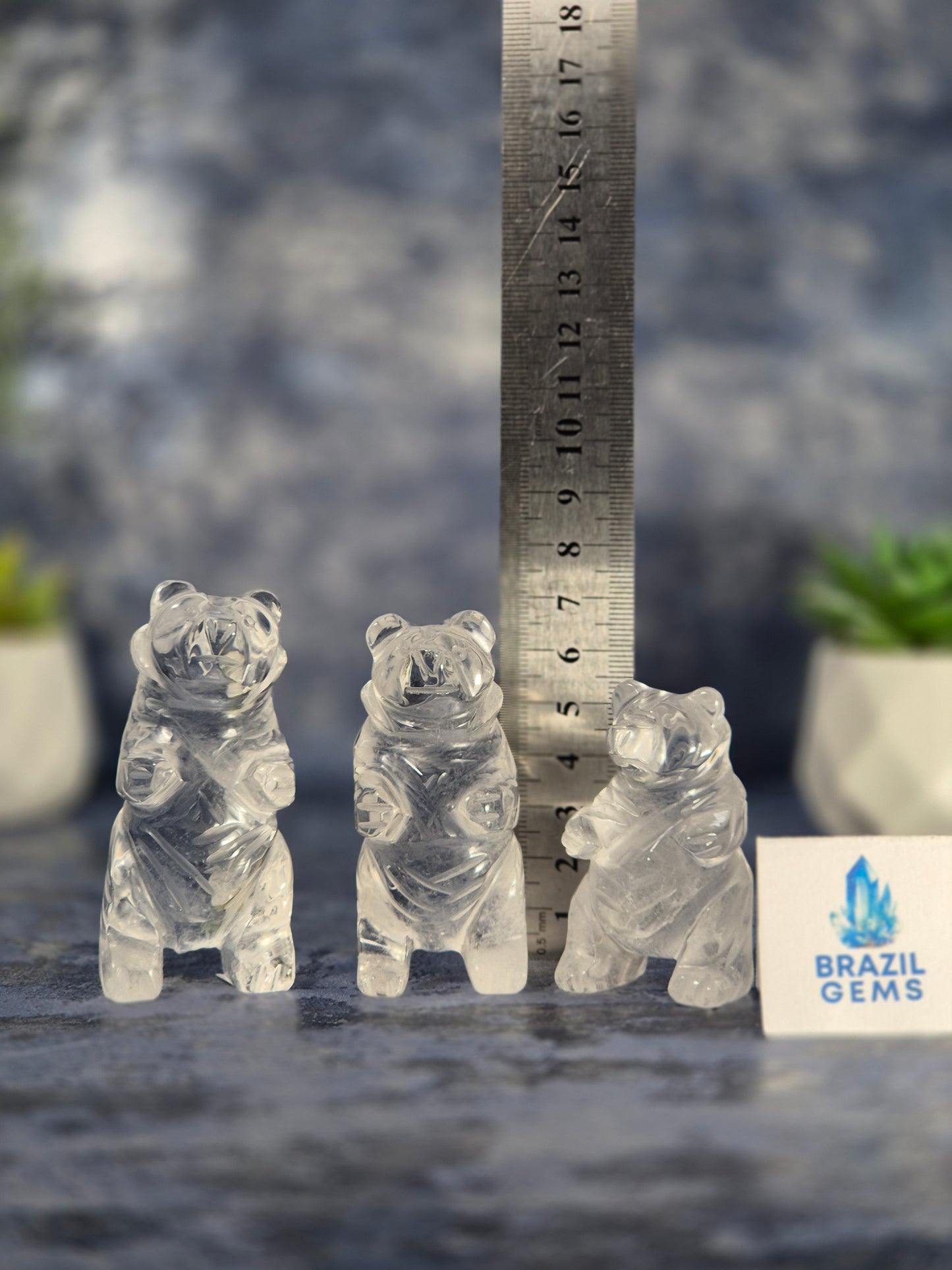 High Grade Clear Quartz Bear