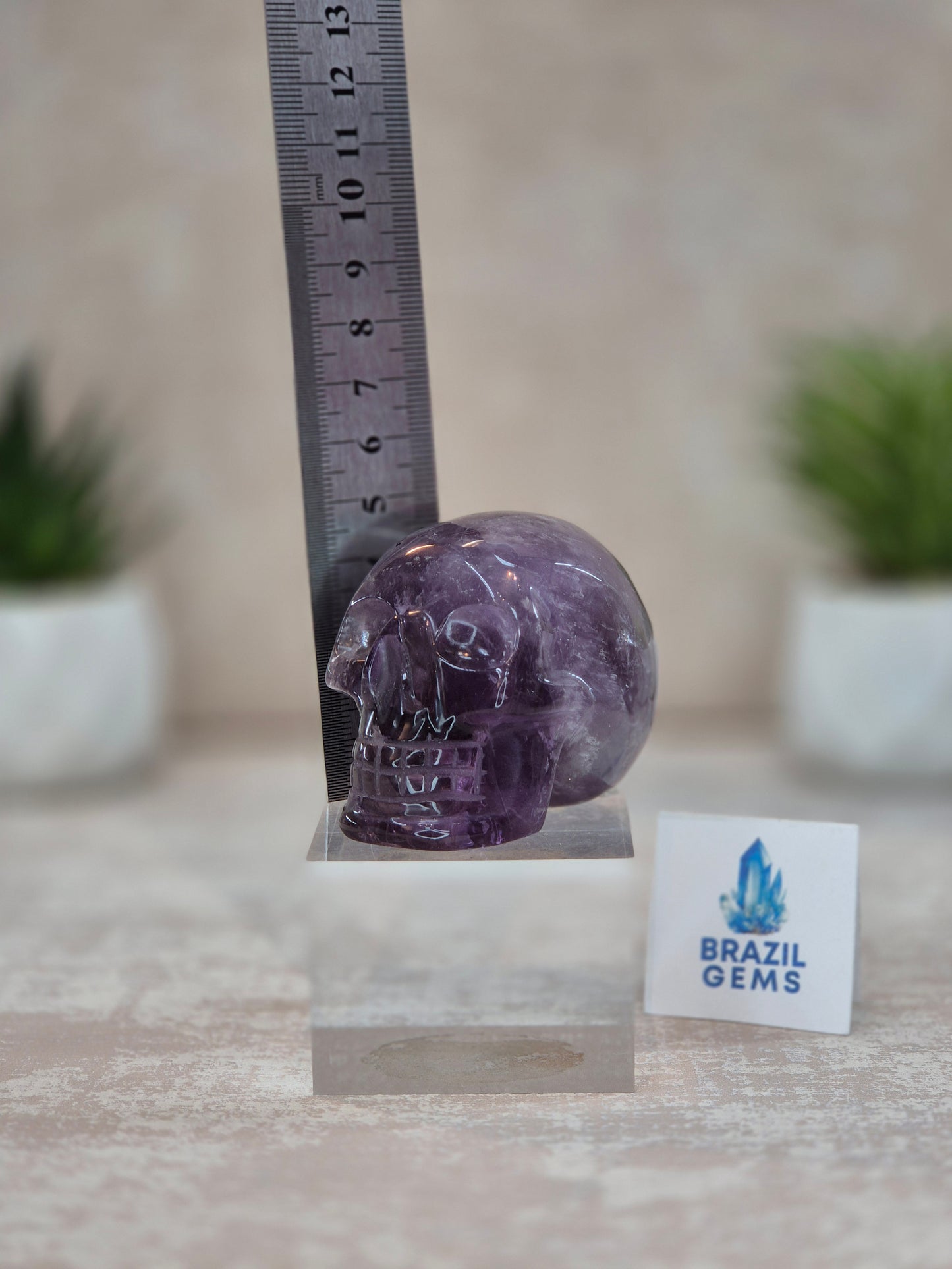 Amethyst Mini Skull