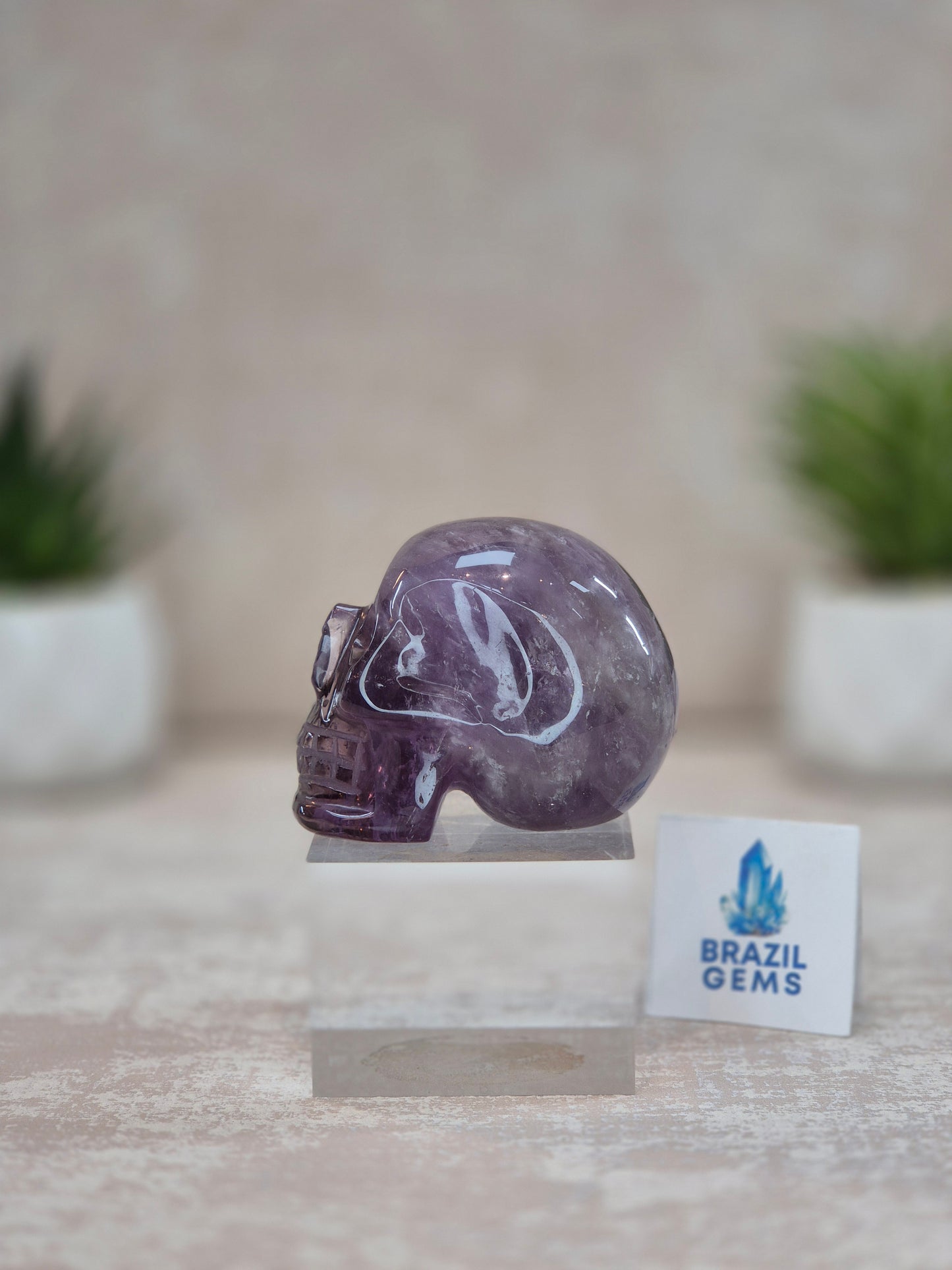 Amethyst Mini Skull