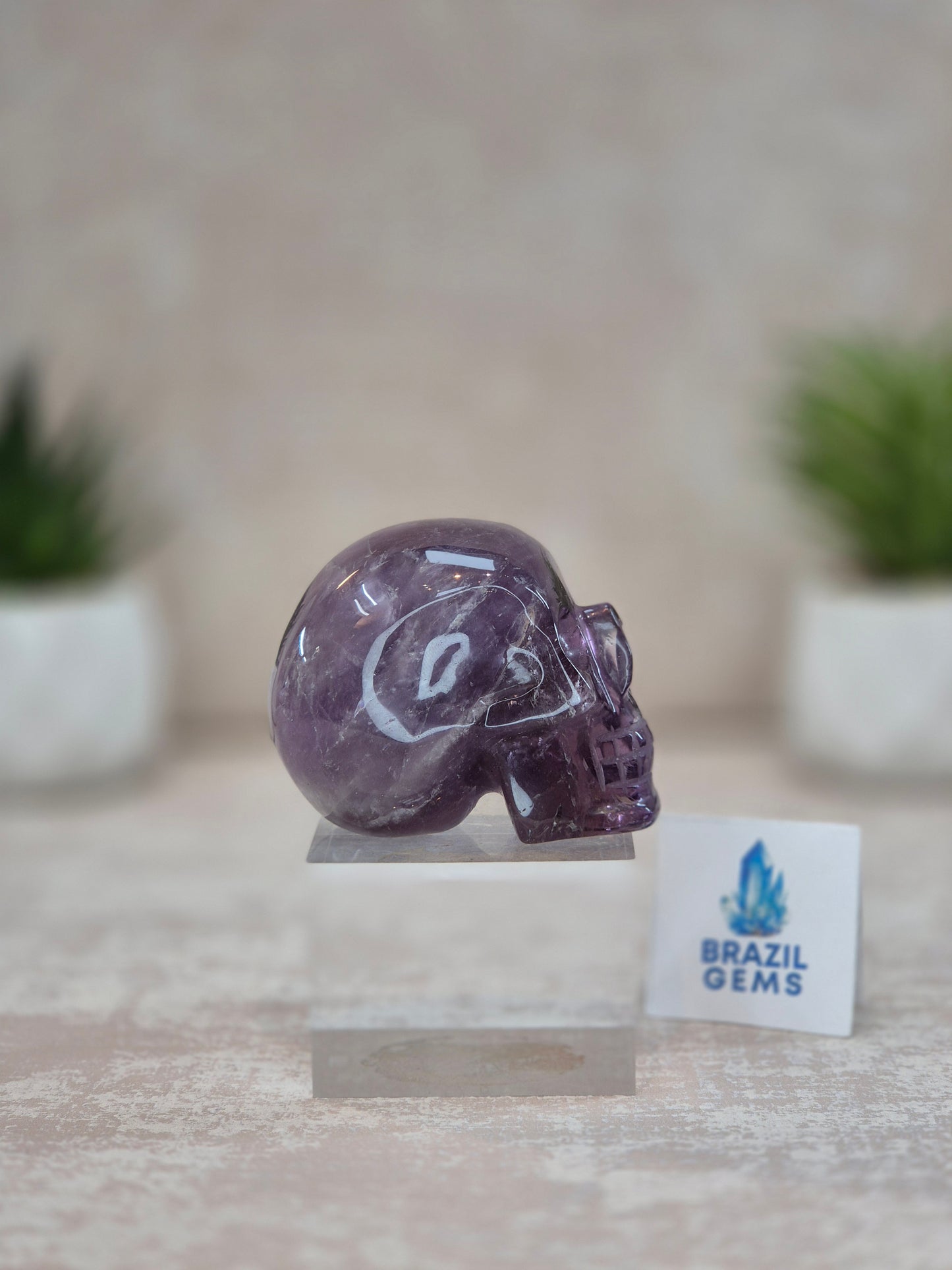 Amethyst Mini Skull