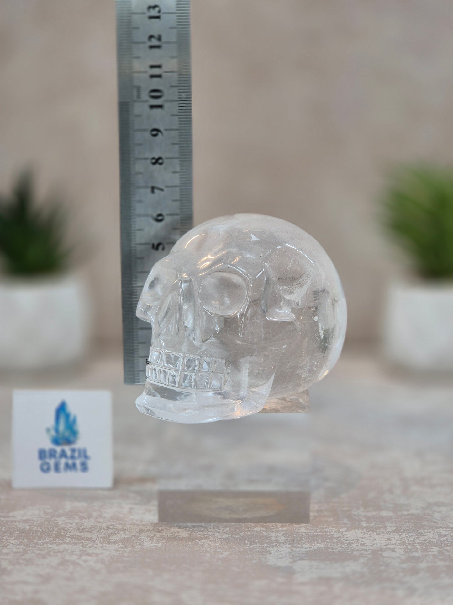 Clear Quartz Skull