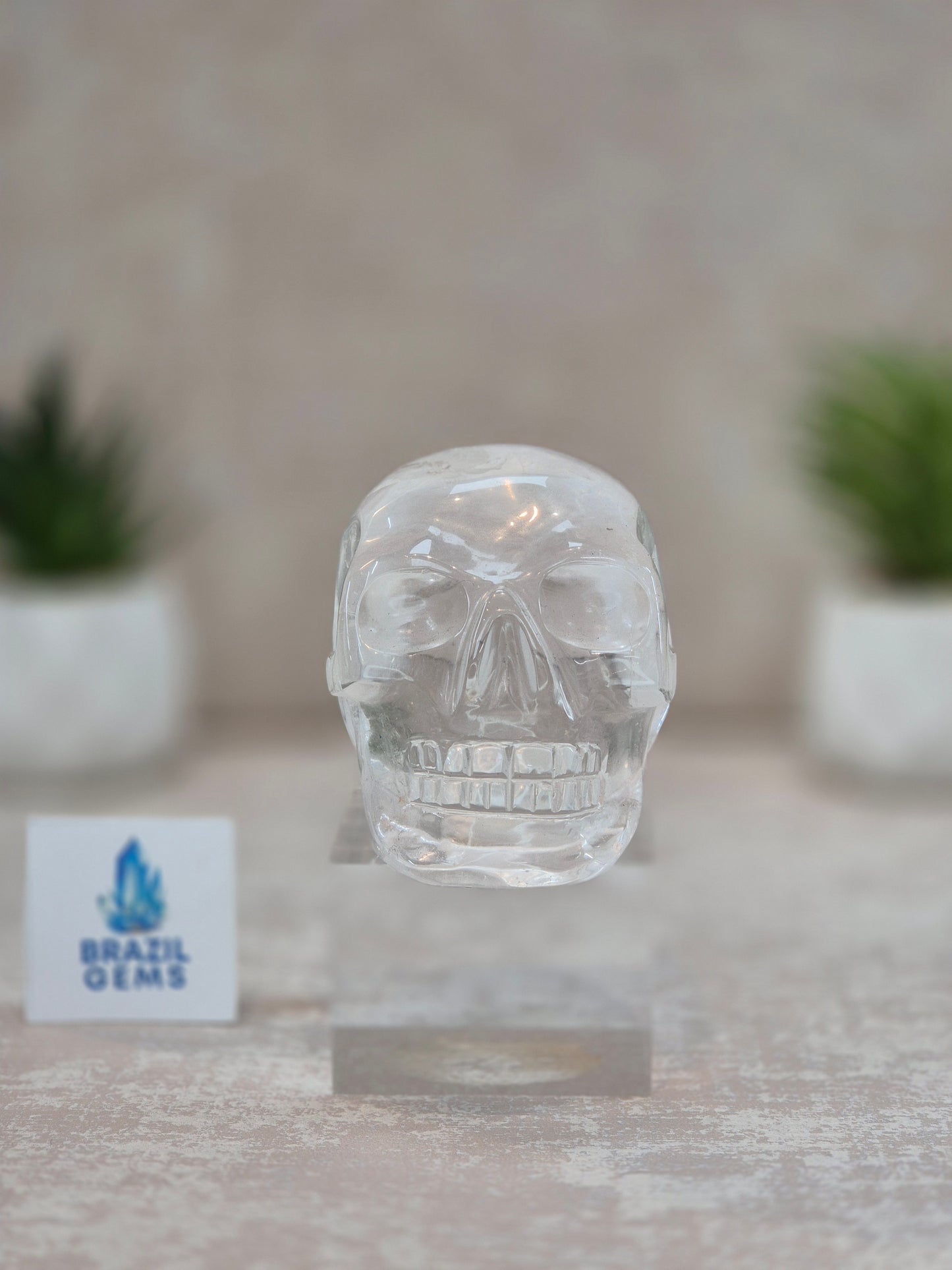 Clear Quartz Skull