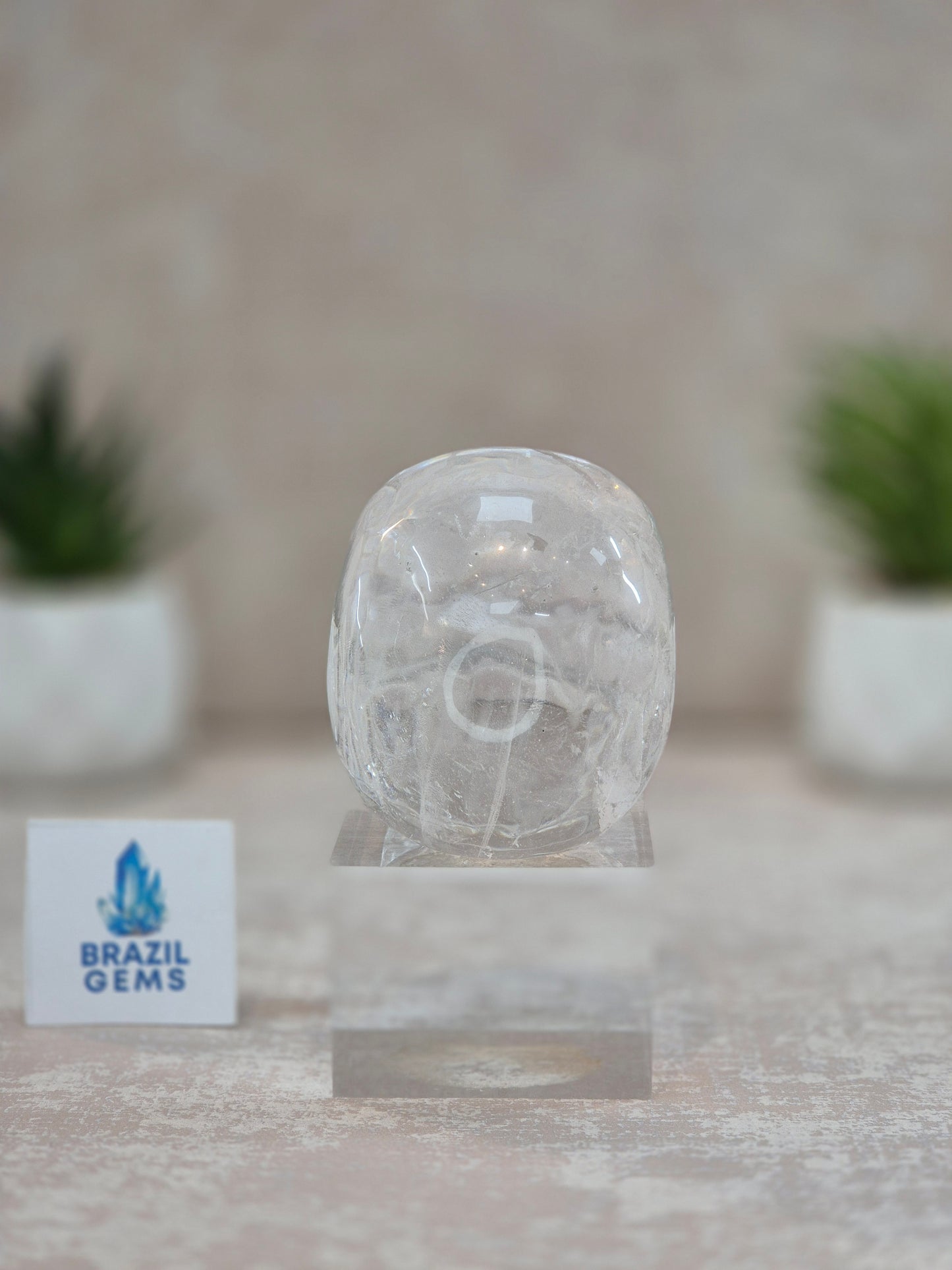 Clear Quartz Skull