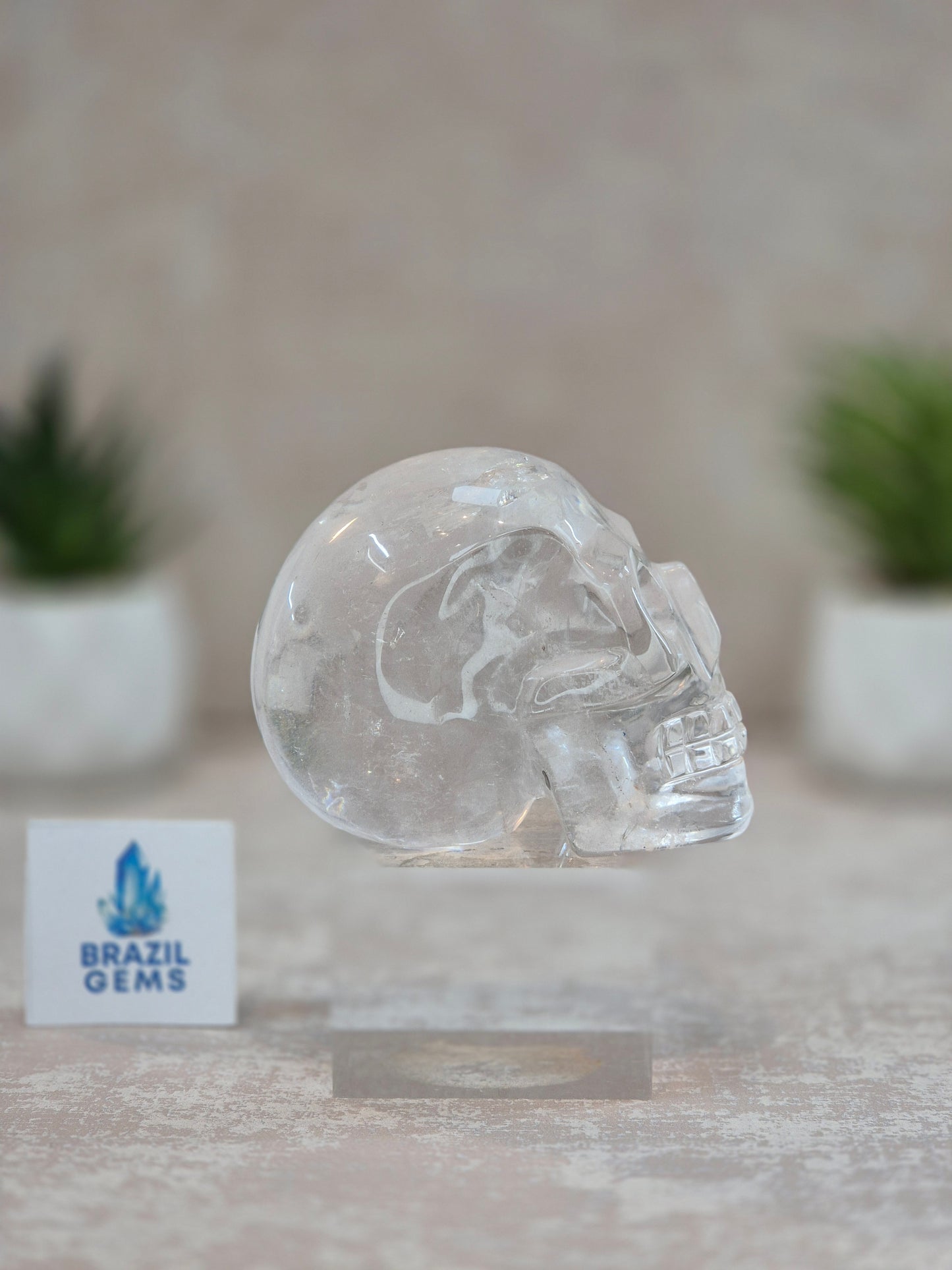 Clear Quartz Skull