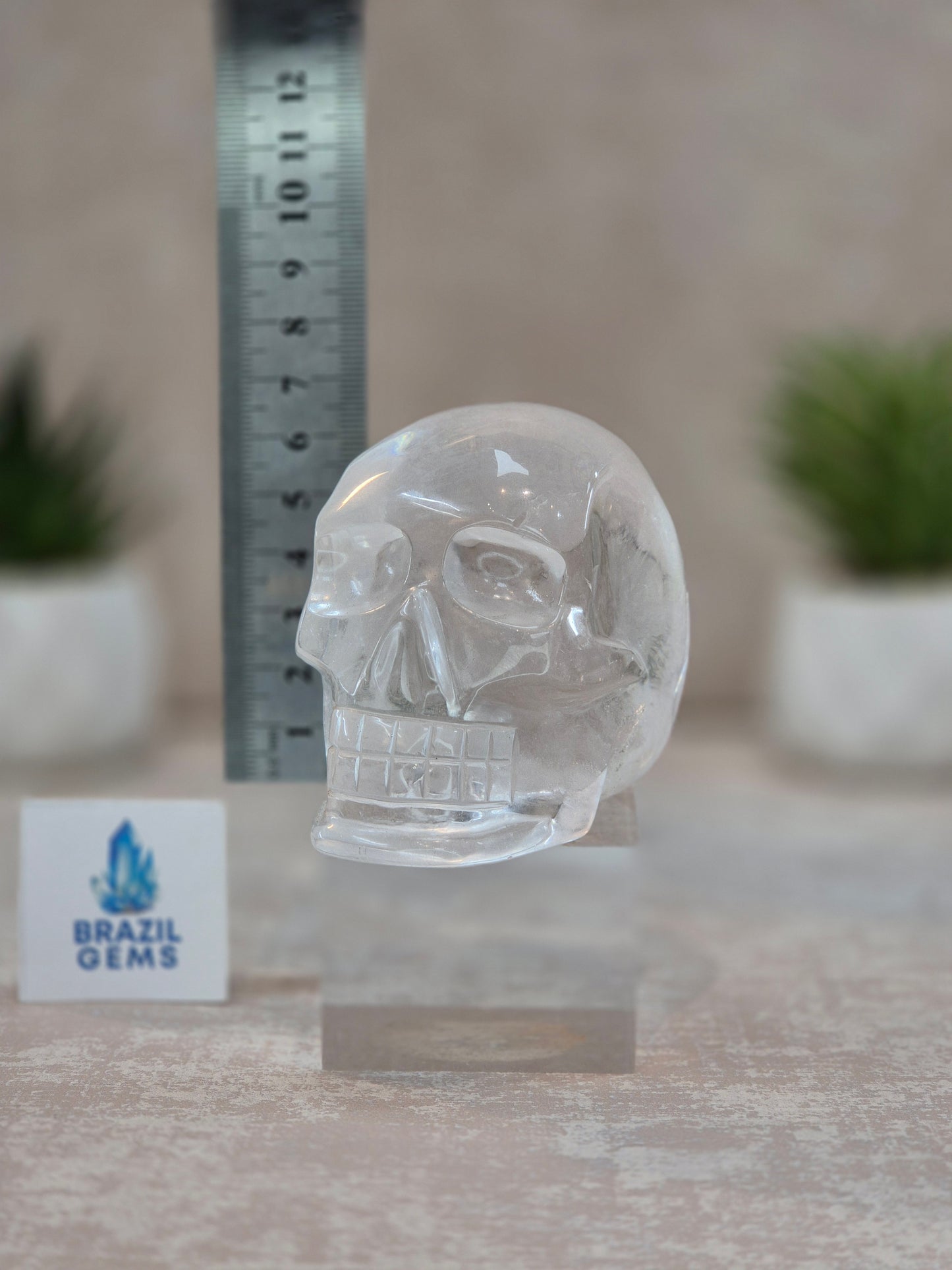 High Grade Clear Quartz Skull