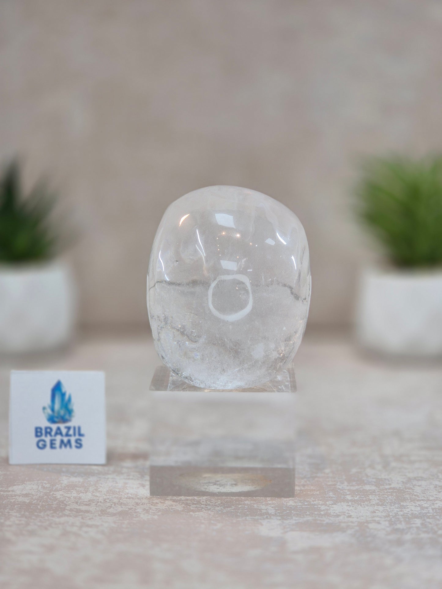 High Grade Clear Quartz Skull