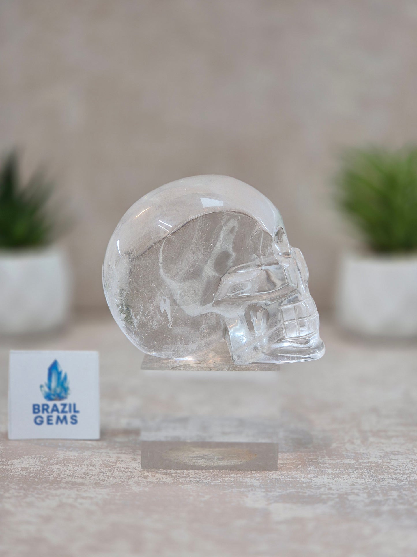High Grade Clear Quartz Skull