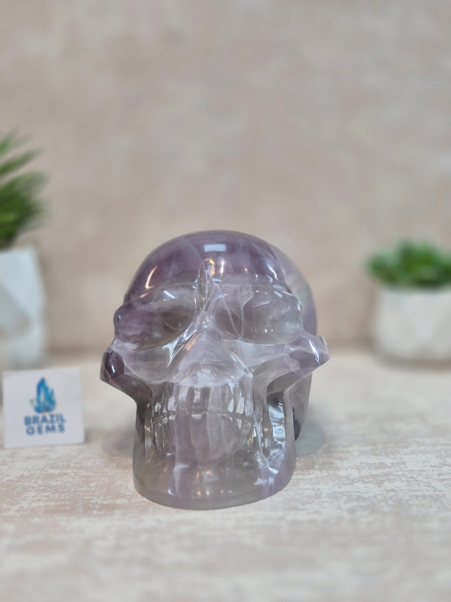Purple Fluorite Skull