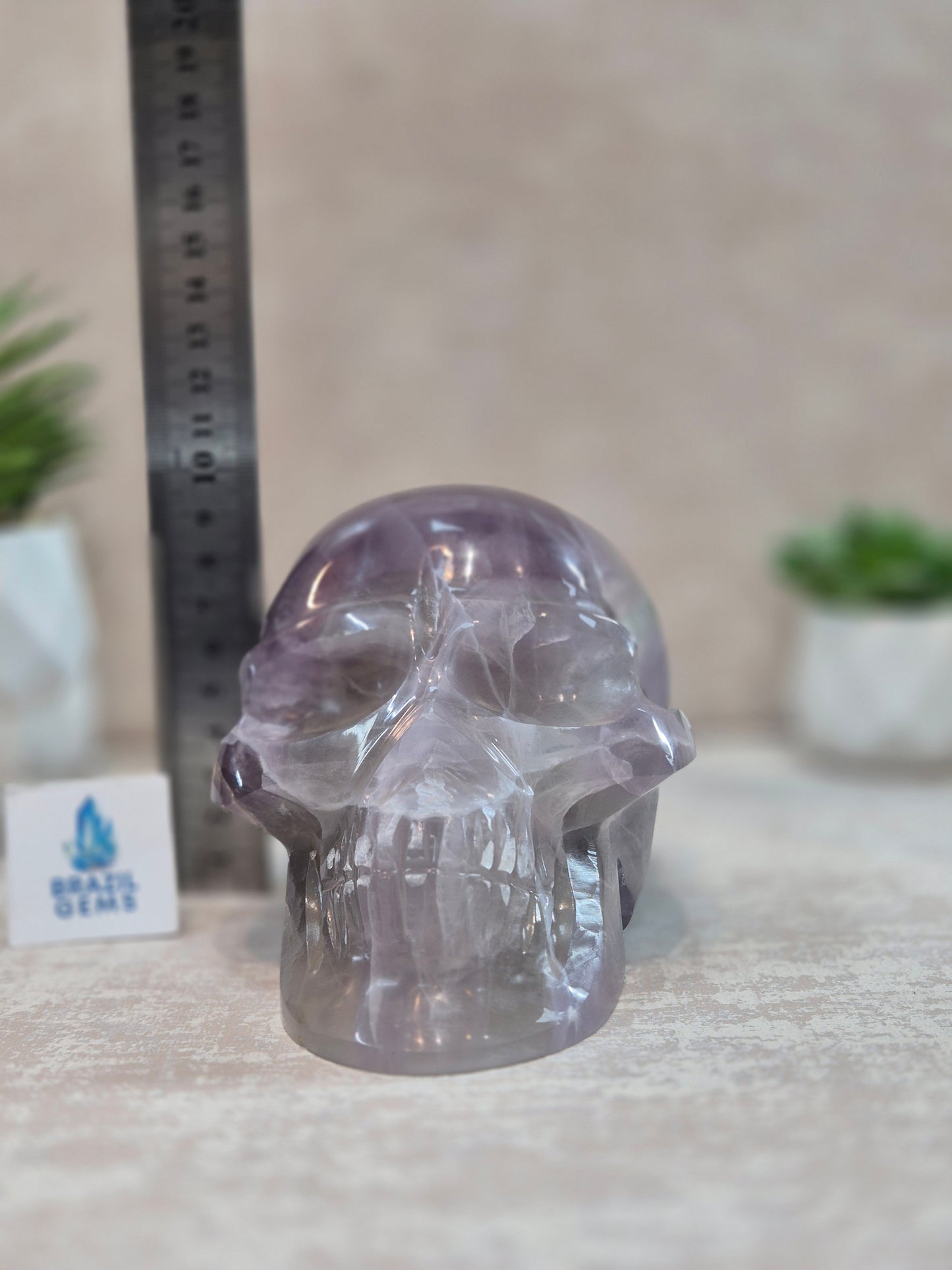 Purple Fluorite Skull