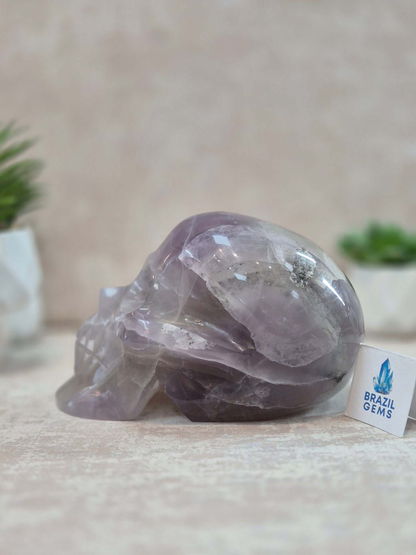Purple Fluorite Skull